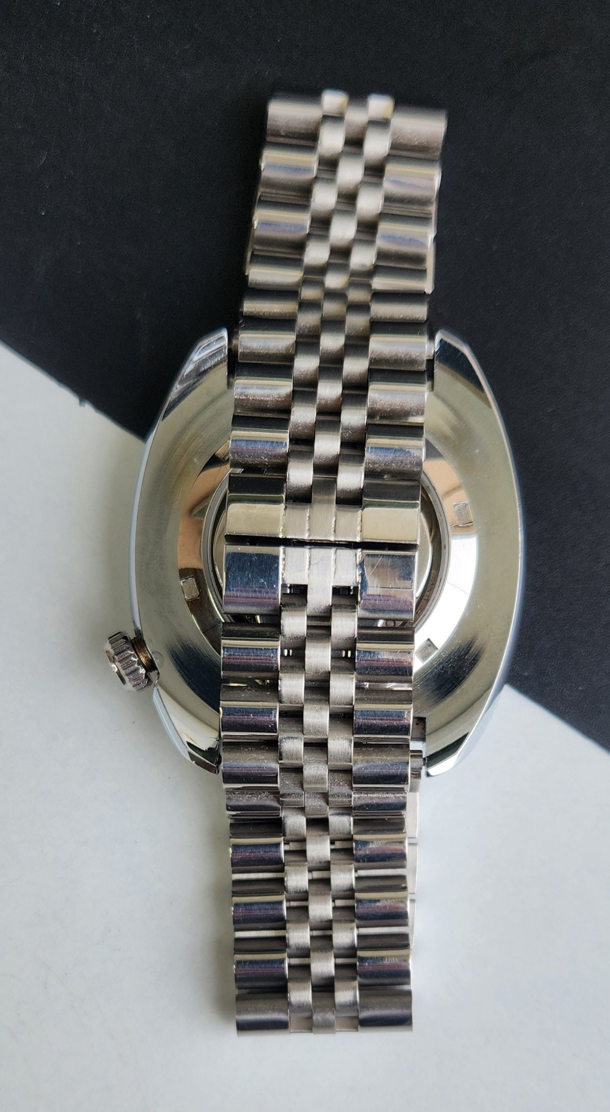 Vintage Seiko Turtle Automatic Orange Face Cal. 6309 Day-Date Men's Wrist Watch E61