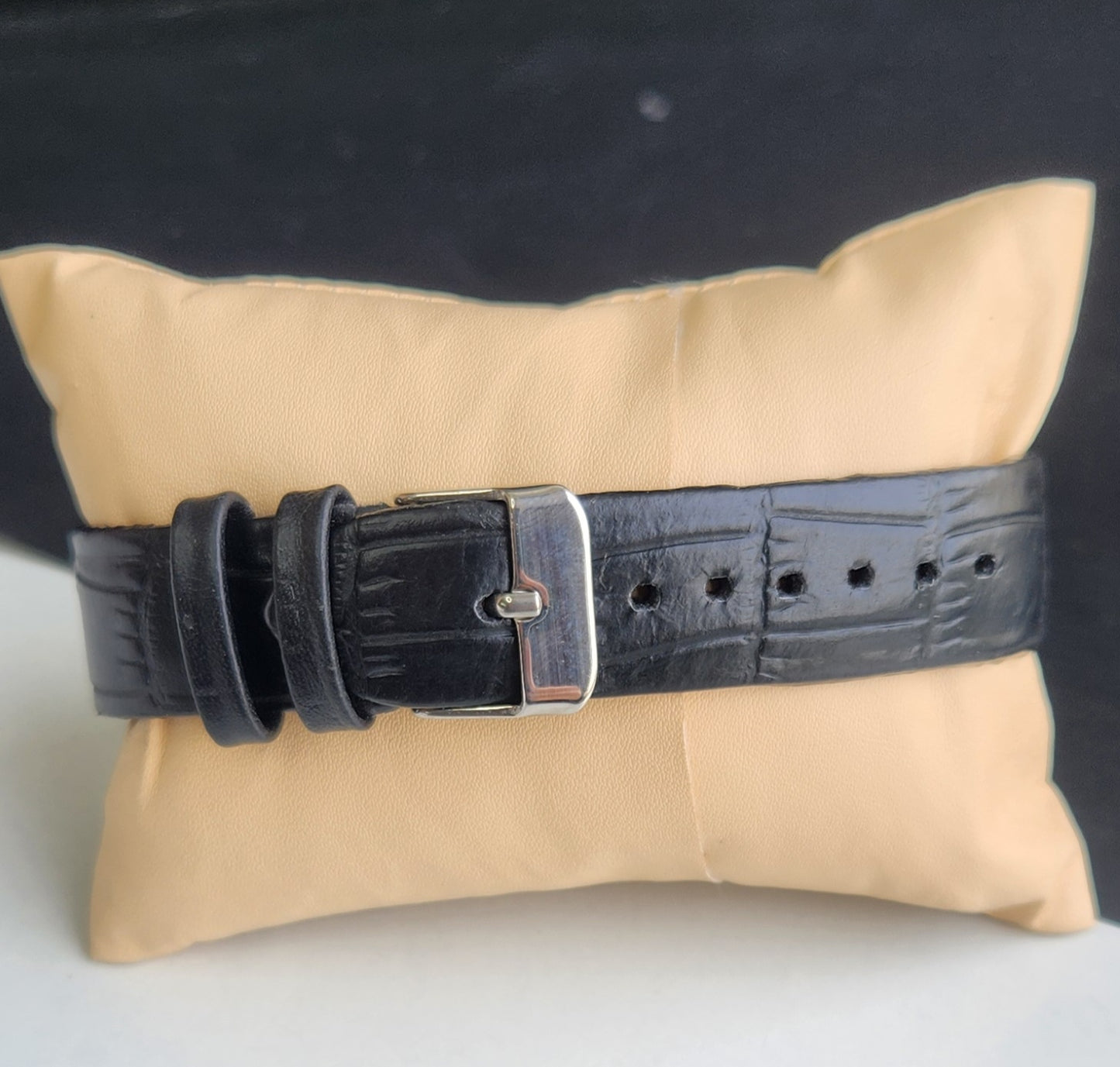 Vintage Mod Seiko 5 Automatic 6309A 17 Jewels Japan Men's Day-Date Black Face Wrist Watch E65