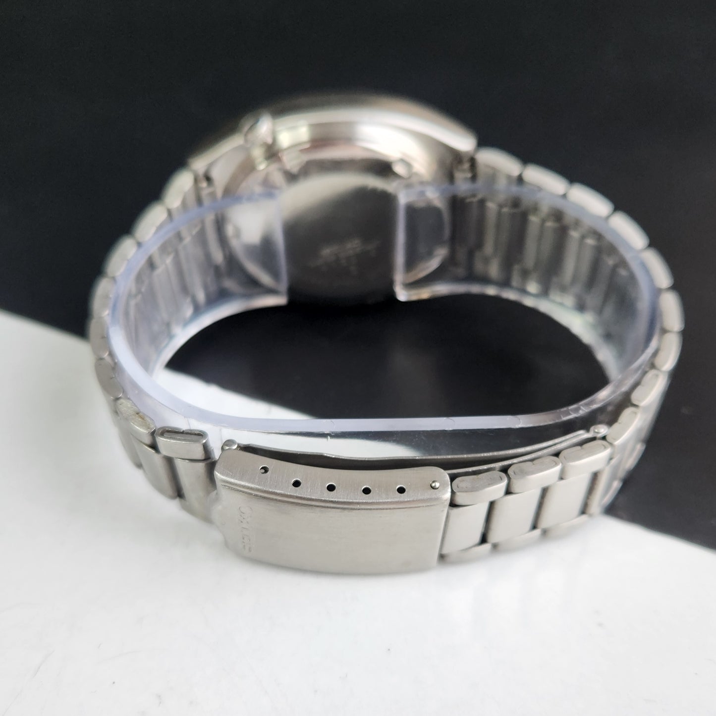 Vintage 1984 Original Seiko 5 Automatic 6309-5230 Silver Face 17 Jewels Day-Date Japanese Men's Wrist Watch EG08