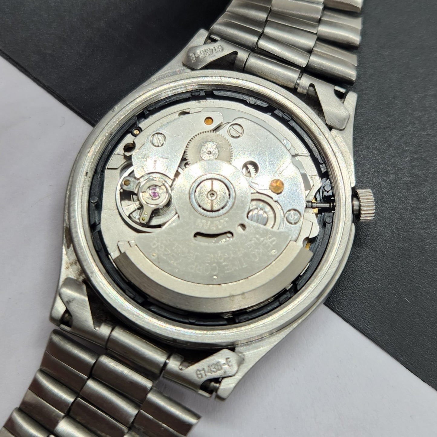 Vintage 1969 Original Seiko 5 Automatic 7019-8180 Golden Face 21 Jewels Day-Date Japanese Men's Wrist Watch EG19
