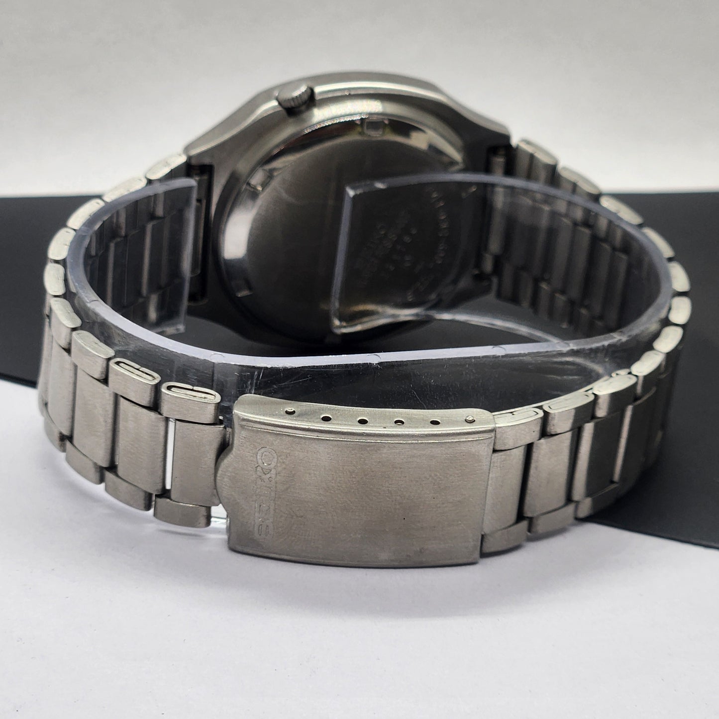 Vintage 1982 Original Seiko 5 Automatic 7009-5130 Gray Face 17 Jewels Day-Date Japanese Men's Wrist Watch EG20