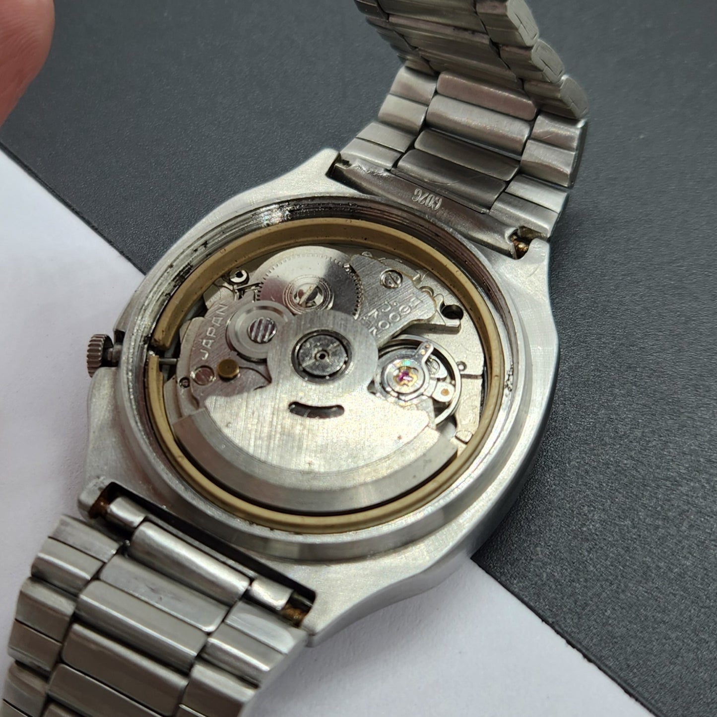 Vintage 1982 Original Seiko 5 Automatic 7009-5130 Gray Face 17 Jewels Day-Date Japanese Men's Wrist Watch EG20