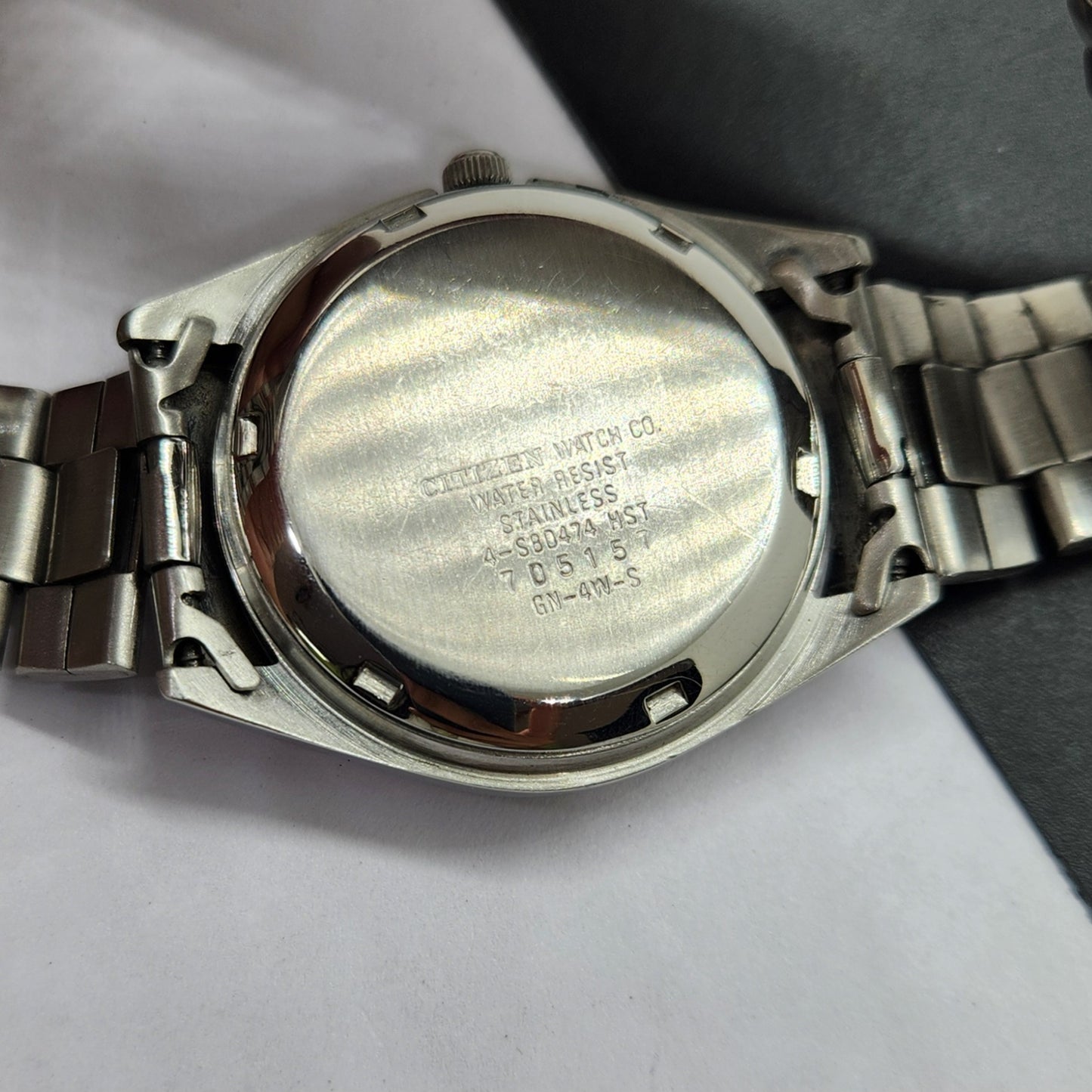 Vintage 1977 Original Citizen Automatic Cal. 8200 Black Face 21 Jewels Day-Date Japanese Men's Wrist Watch EG28