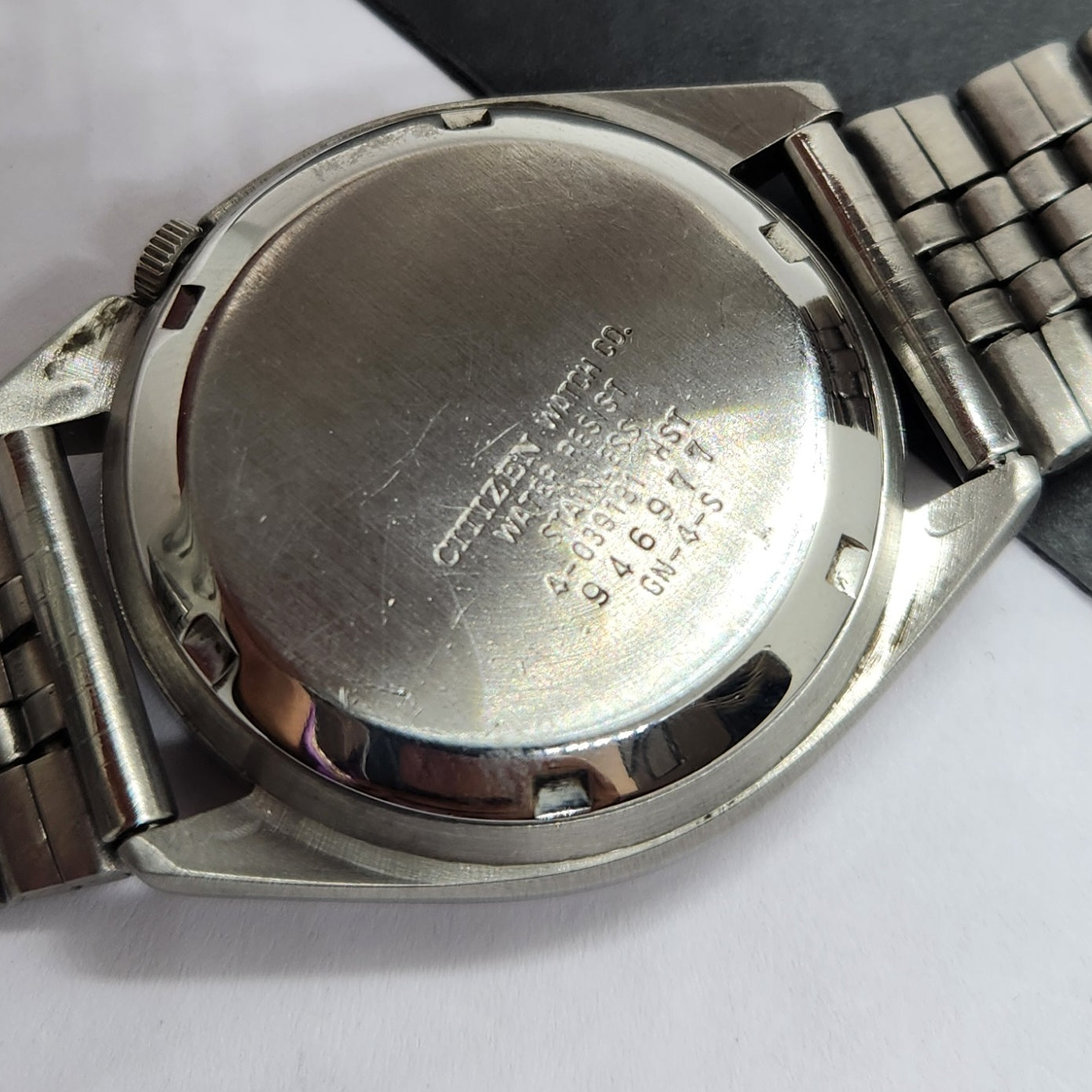 Vintage 1989 Original Citizen Automatic Cal. 8200 White Face 21 Jewels Day-Date Japanese Men's Wrist Watch EG29