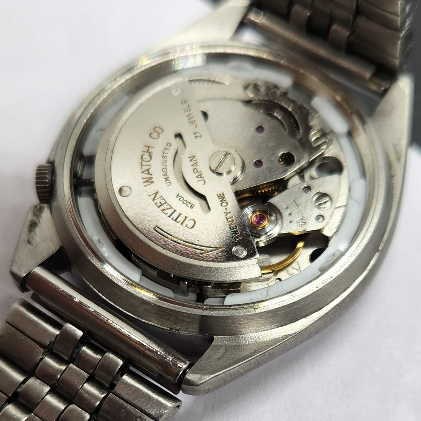 Vintage 1989 Original Citizen Automatic Cal. 8200 White Face 21 Jewels Day-Date Japanese Men's Wrist Watch EG29