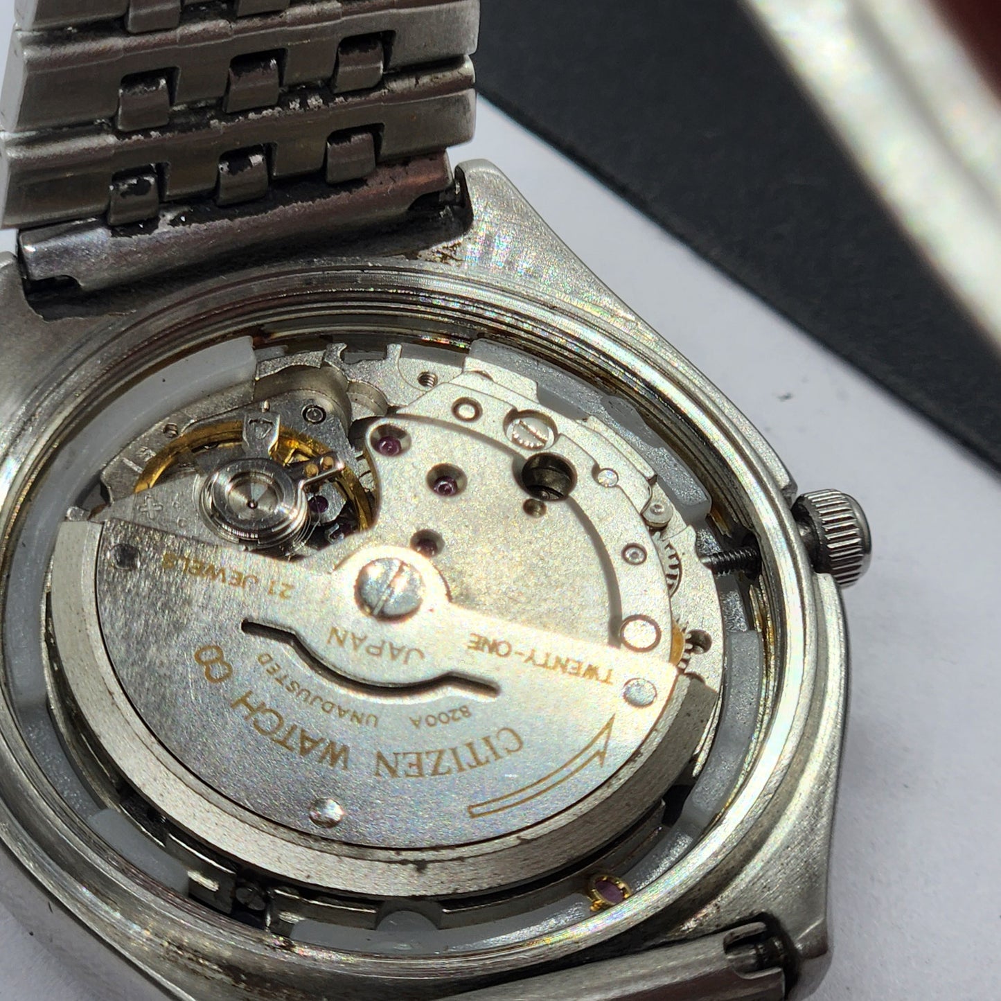Vintage 1984 Original Citizen Automatic Cal. 8200 Gray Face 21 Jewels Day-Date Japanese Men's Wrist Watch EG31