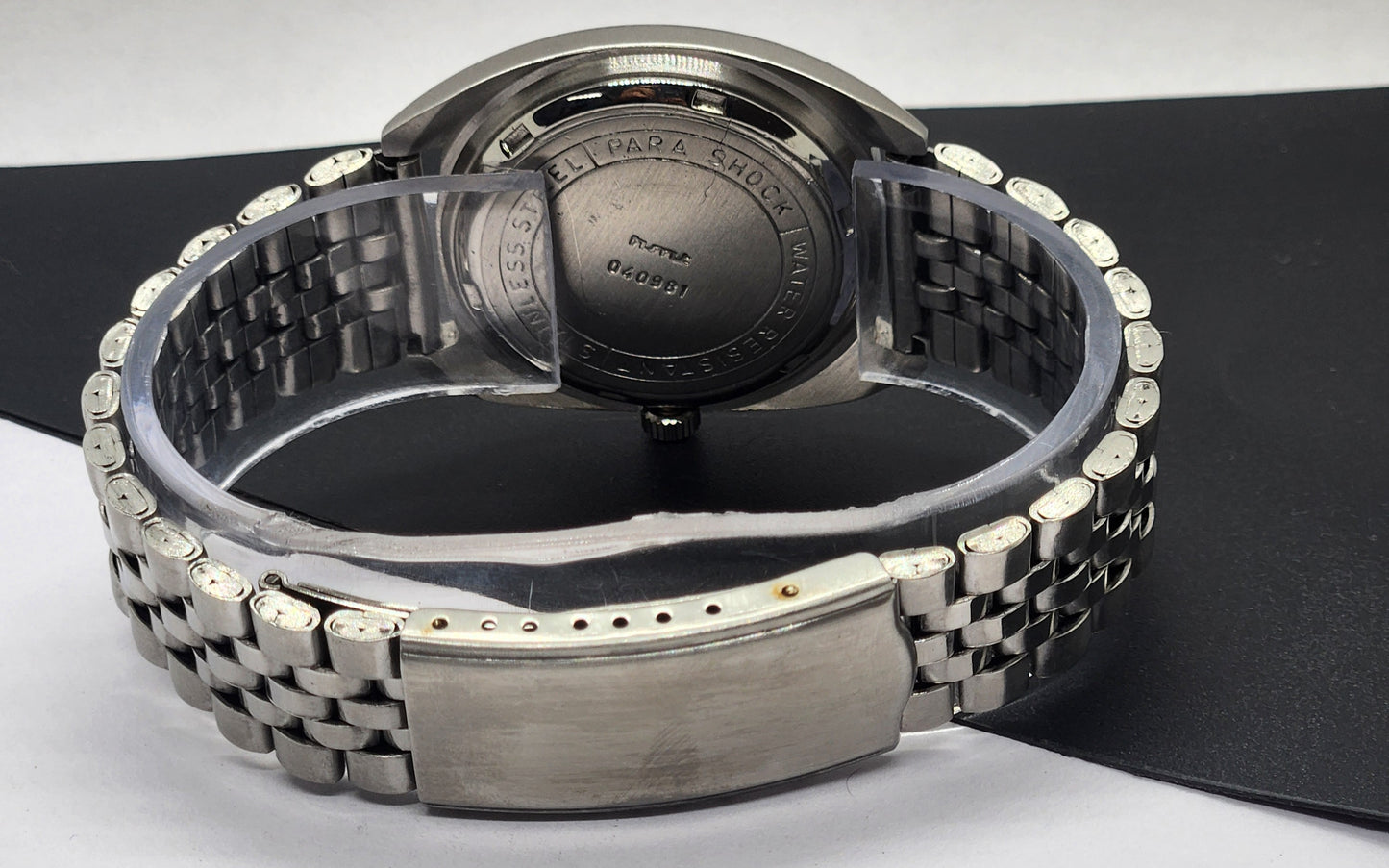 Vintage Original HMT Kohinoor Hand Winding 17 Jewels White Face Silver Bracelet Men's Wrist Watch F11