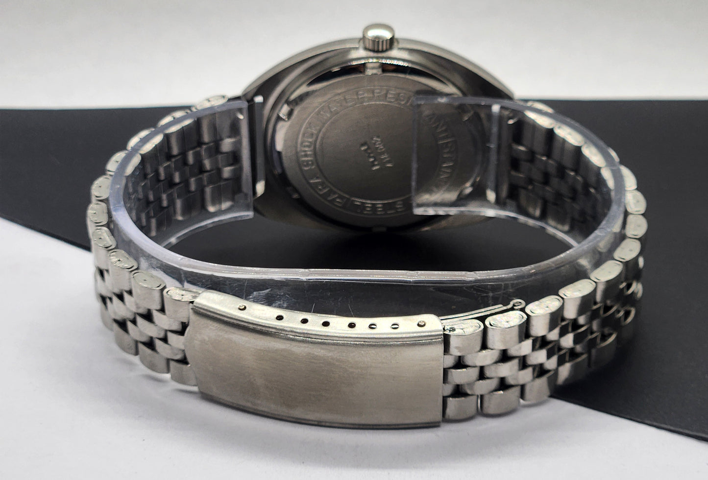 Vintage Original HMT Kohinoor Hand Winding 17 Jewels White Face Silver Jubilee Bracelet Men's Wrist Watch F13
