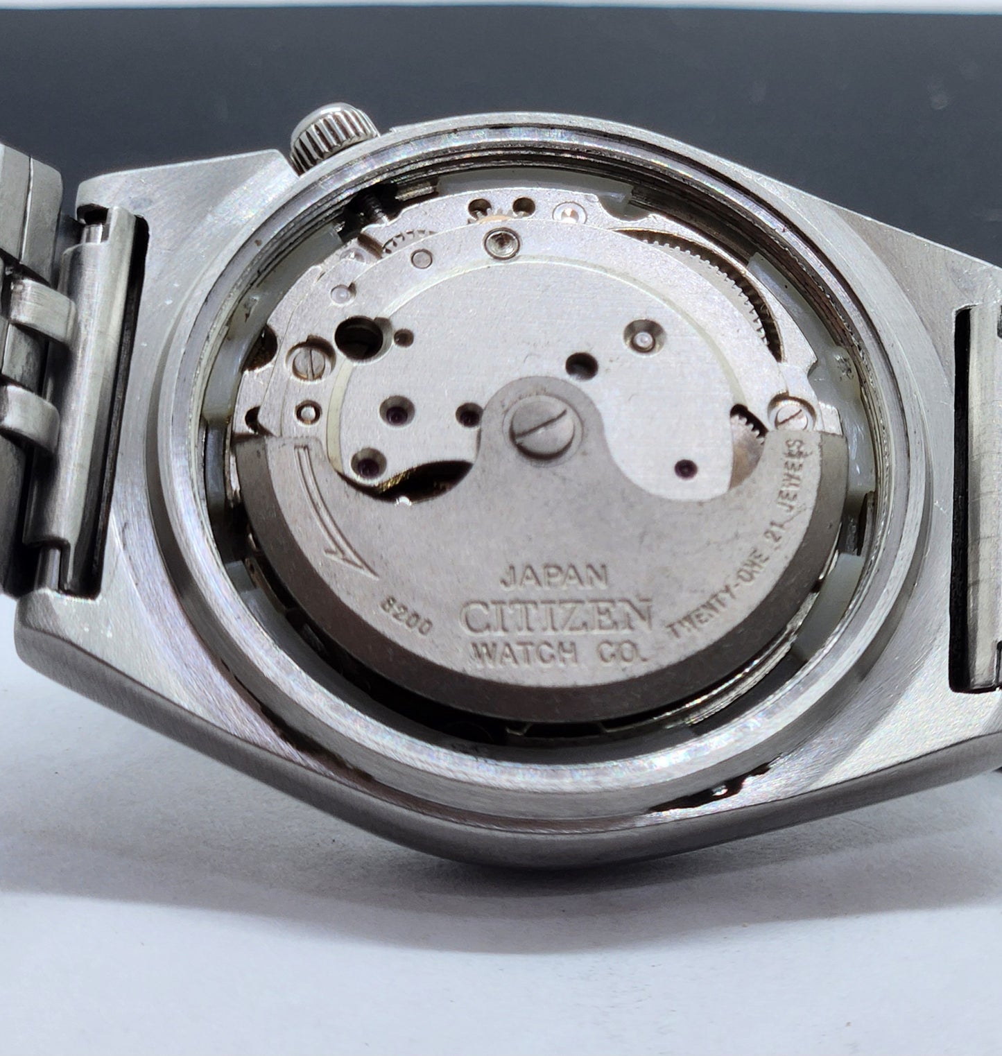 Vintage 1976 Original Citizen Automatic Cal. 8200 Black Face 21 Jewels Day-Date Japanese Men's Wrist Watch EG38