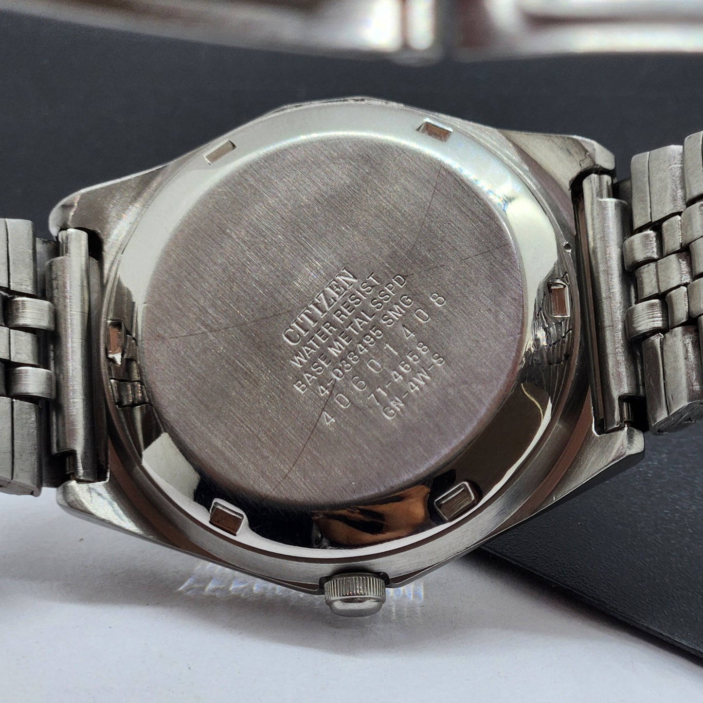 Vintage 1984 Original Citizen Automatic Cal. 8200 Black Face 21 Jewels Day-Date Japanese Men's Wrist Watch EG40