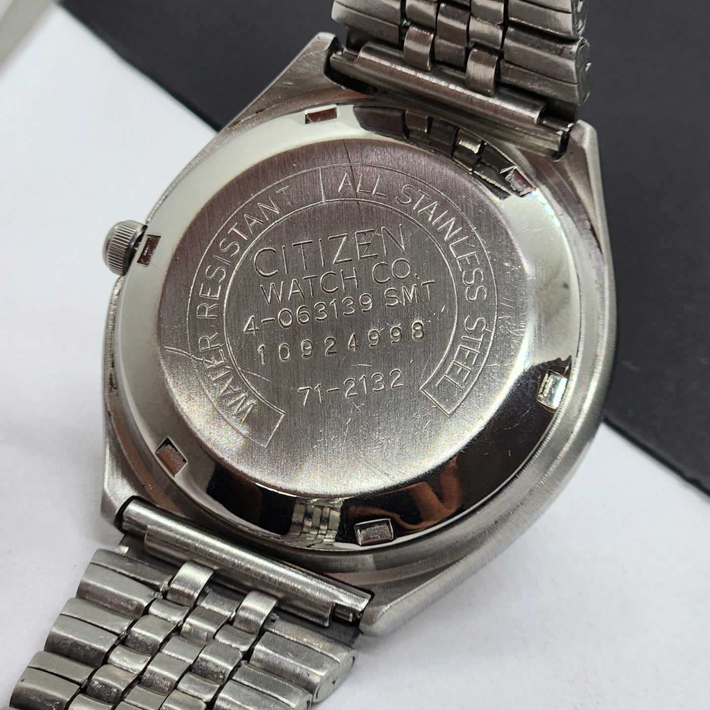 Vintage 1991 Original Citizen Automatic Cal. 8200 Black Face 21 Jewels Day-Date Japanese Men's Wrist Watch EG43