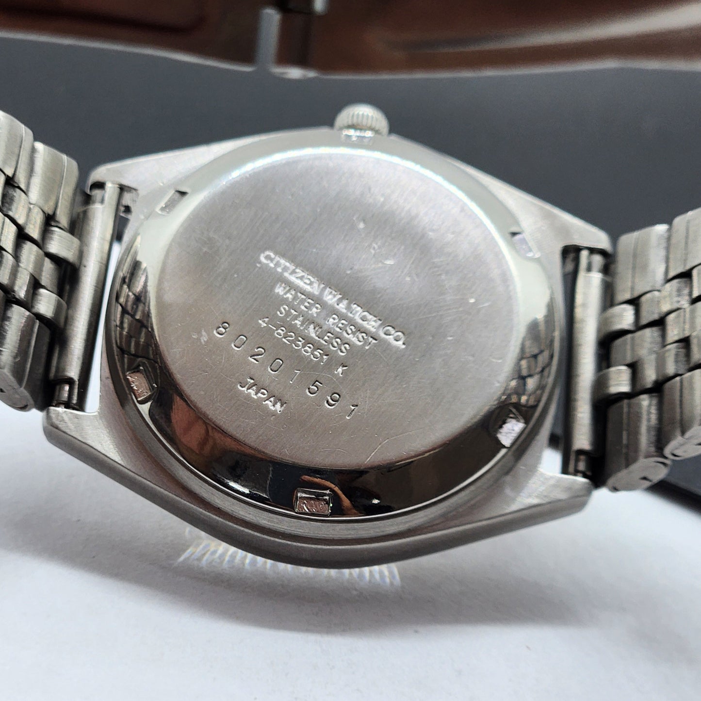 Vintage 1987 Original Citizen Automatic Cal. 8200 Golden Face 21 Jewels Day-Date Japanese Men's Wrist Watch EG45