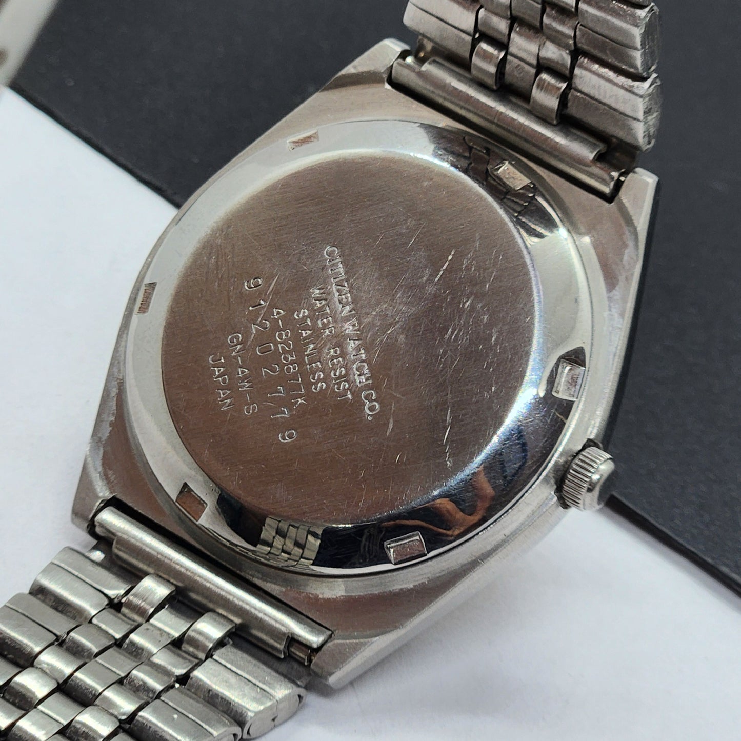 Vintage 1989 Original Citizen Automatic Cal. 8200 Golden Face 21 Jewels Day-Date Japanese Men's Wrist Watch EG46