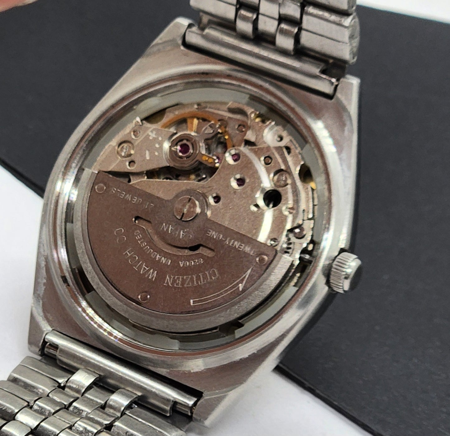 Vintage 1989 Original Citizen Automatic Cal. 8200 Golden Face 21 Jewels Day-Date Japanese Men's Wrist Watch EG46