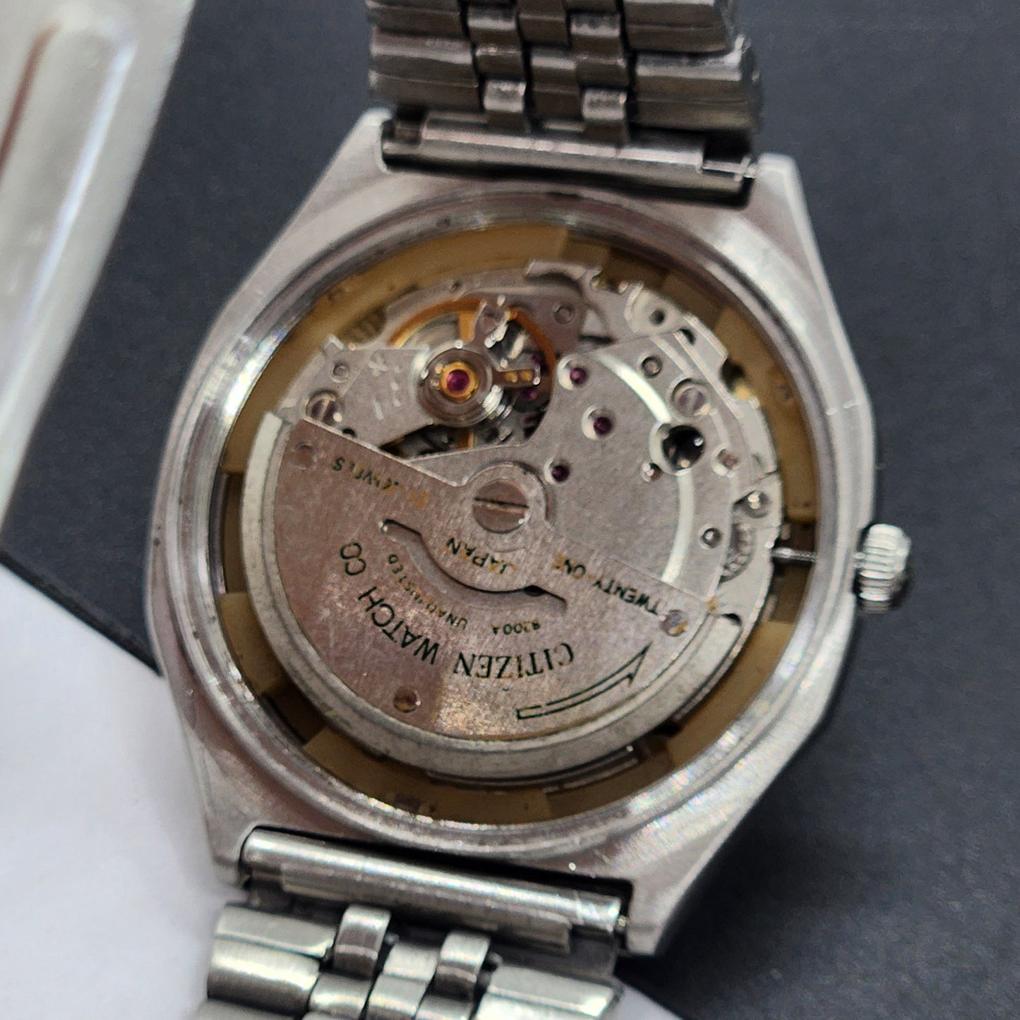 Vintage 1992 Original Citizen Automatic Cal. 8200 White Face 21 Jewels Day-Date Japanese Men's Wrist Watch EG49