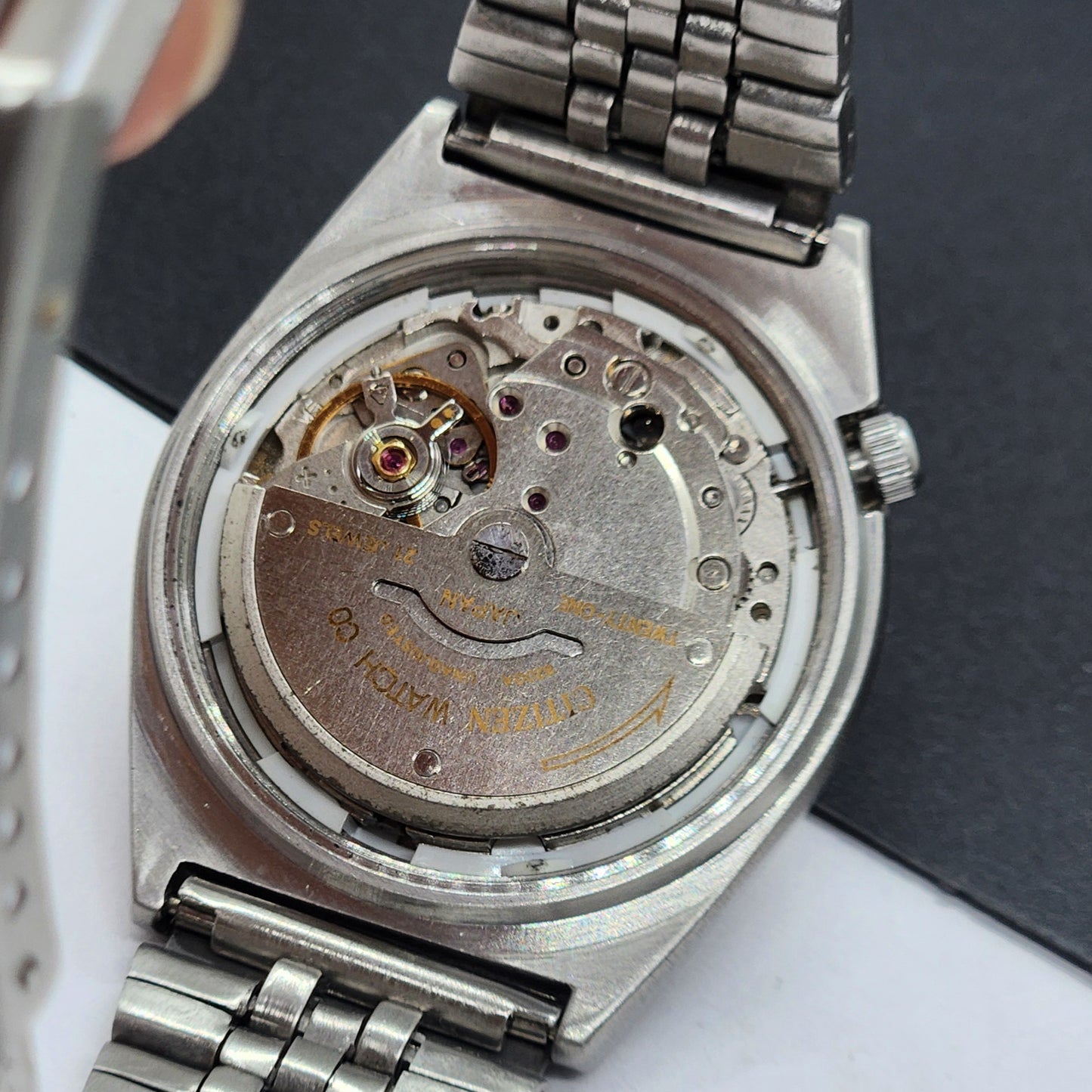 Vintage 1988 Original Citizen Automatic Cal. 8200 White Face 21 Jewels Day-Date Japanese Men's Wrist Watch EG50