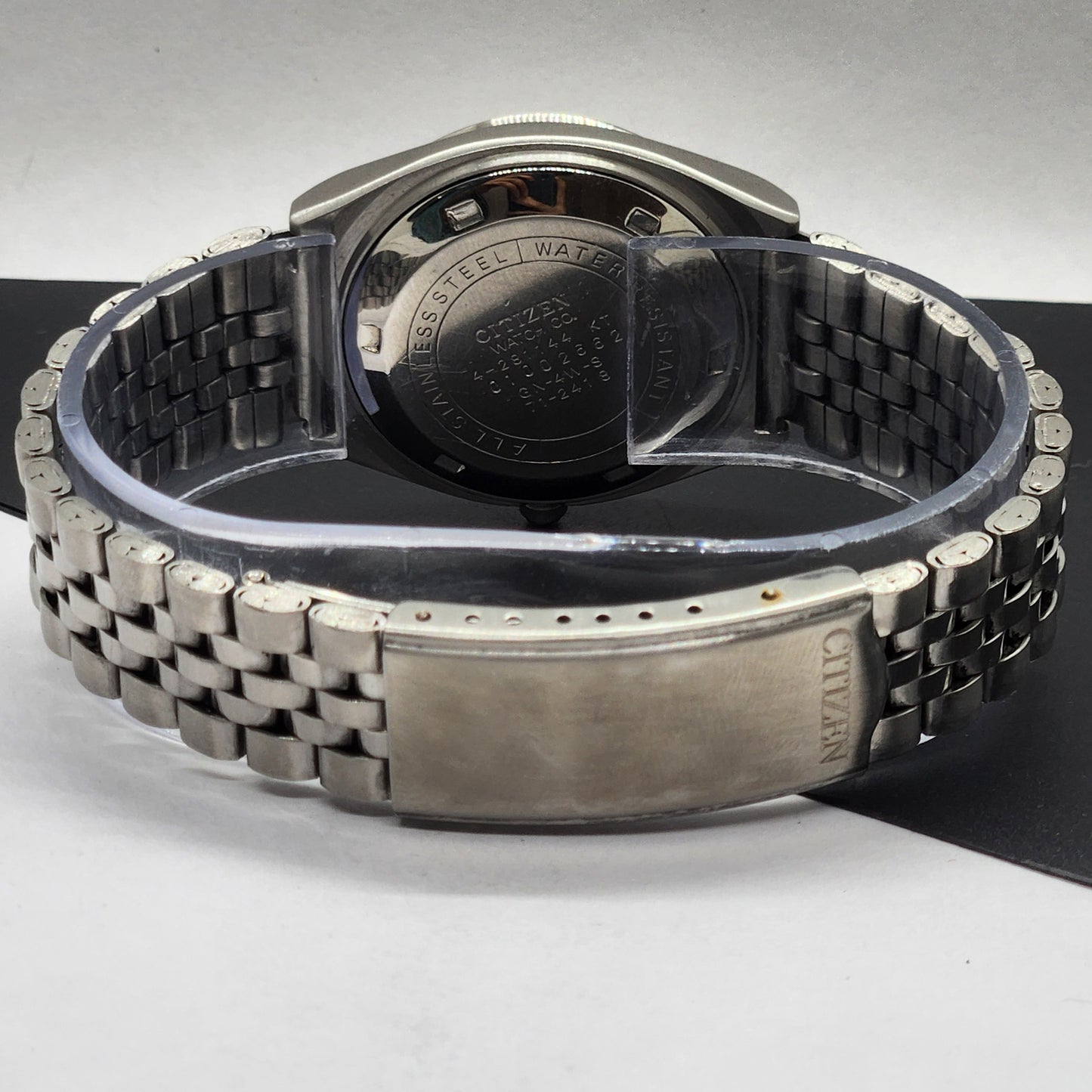 Vintage 1990 Original Citizen Automatic Cal. 8200 Black Face 21 Jewels Day-Date Japanese Men's Wrist Watch EG52
