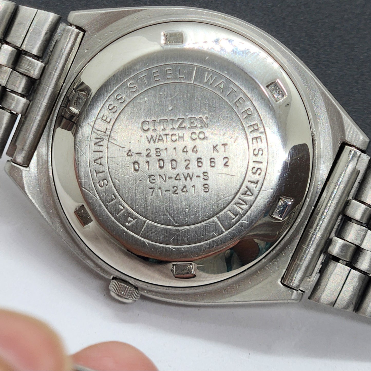 Vintage 1990 Original Citizen Automatic Cal. 8200 Black Face 21 Jewels Day-Date Japanese Men's Wrist Watch EG52