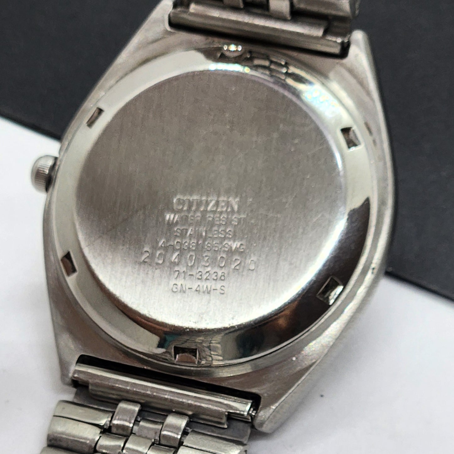 Vintage 1982 Original Citizen Automatic Cal. 8200 Black Face 21 Jewels Day-Date Japanese Men's Wrist Watch EG55
