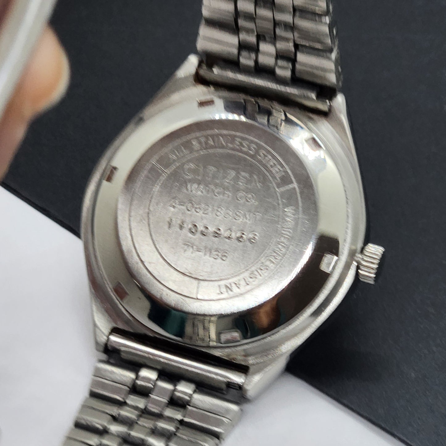 Vintage 1981 Original Citizen Automatic Cal. 8200 White Face 21 Jewels Day-Date Japanese Men's Wrist Watch EG57