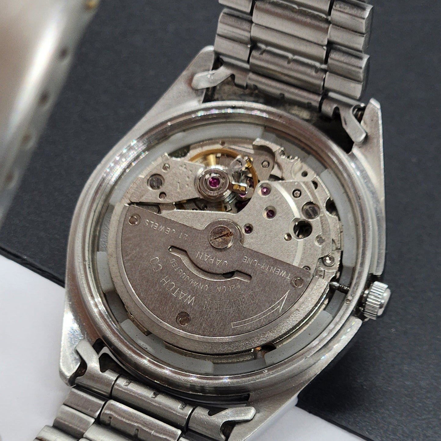 Vintage 1978 Original Citizen Automatic Cal. 8200 Golden Face 21 Jewels Day-Date Japanese Men's Wrist Watch EG59
