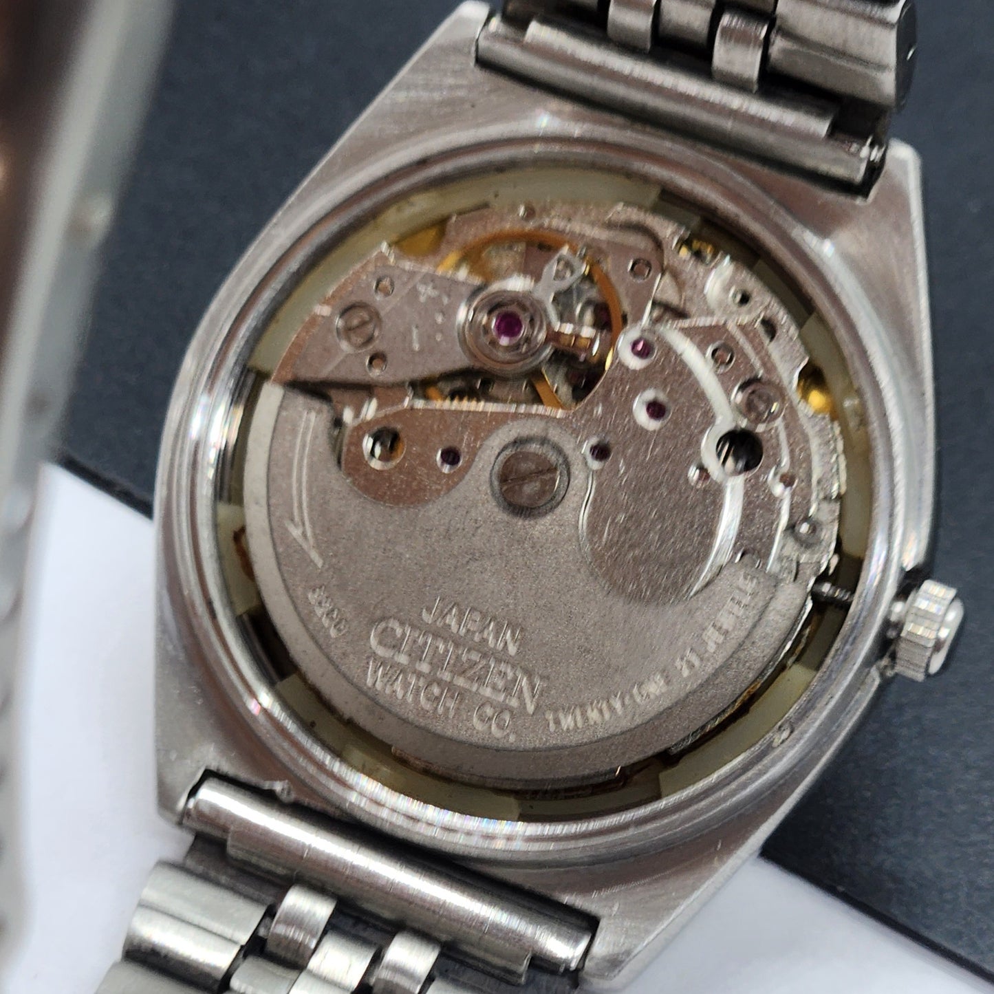 Vintage 1978 Original Citizen Automatic Cal. 8200 Golden Face 21 Jewels Day-Date Japanese Men's Wrist Watch EG60