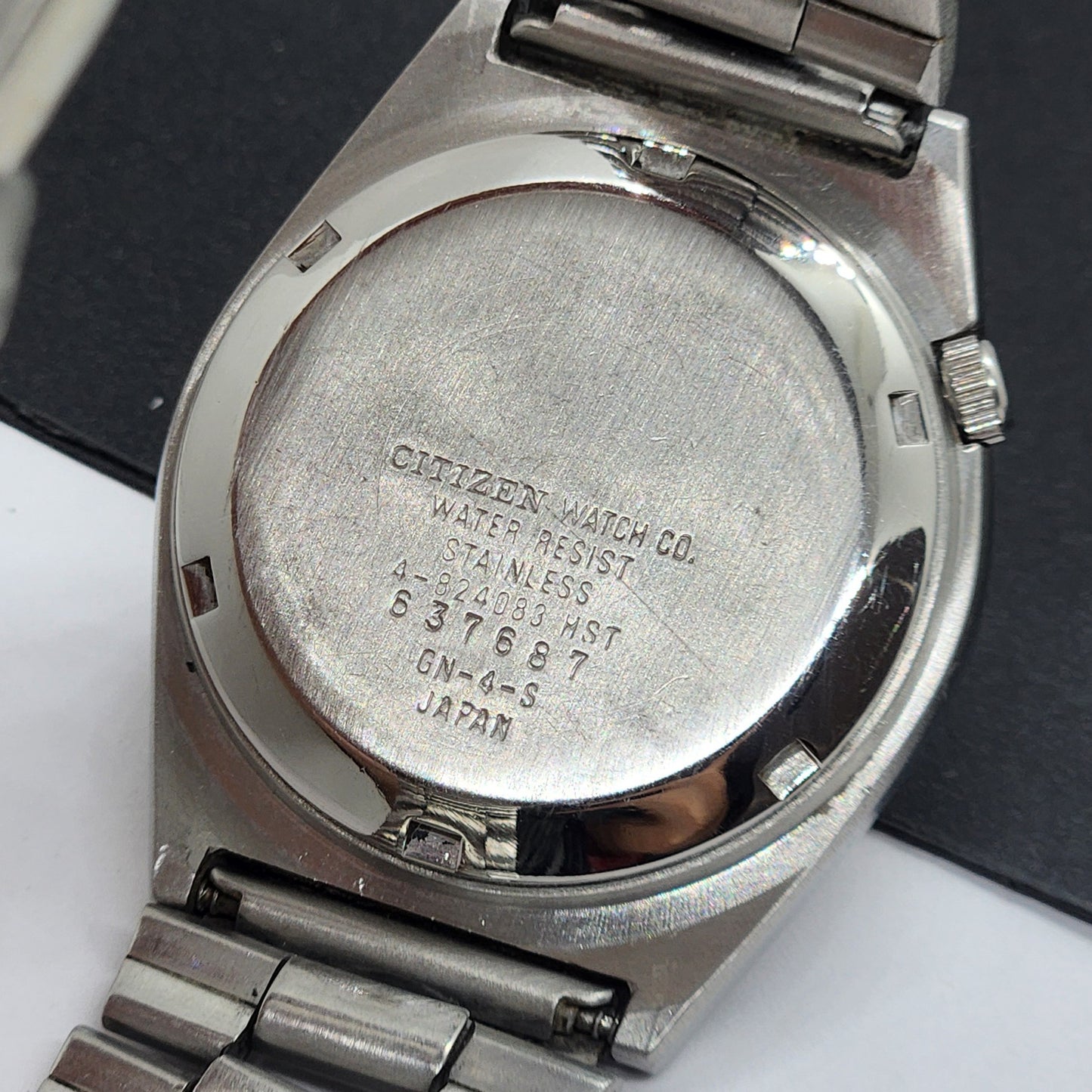 Vintage 1986 Original Citizen Automatic Cal. 8200 Golden Face 21 Jewels Day-Date Japanese Men's Wrist Watch EG61