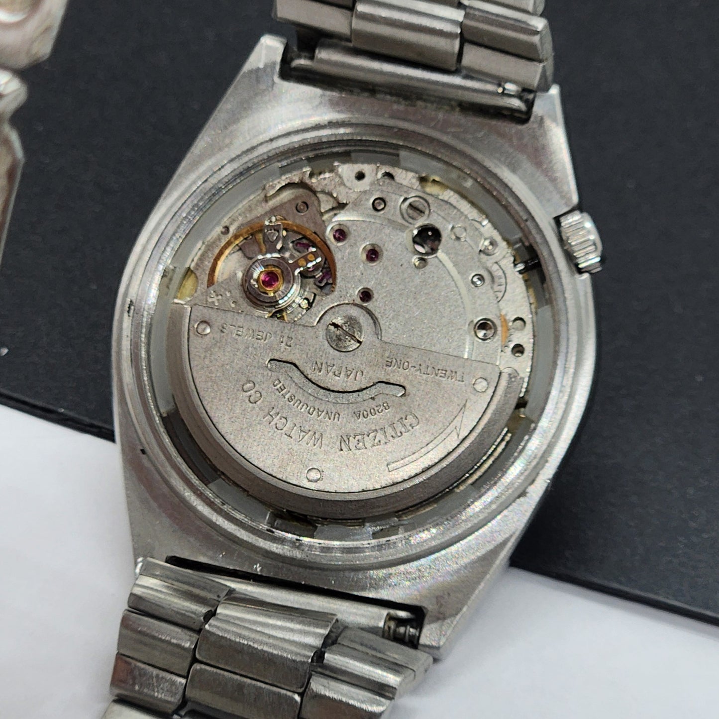 Vintage 1986 Original Citizen Automatic Cal. 8200 Golden Face 21 Jewels Day-Date Japanese Men's Wrist Watch EG61