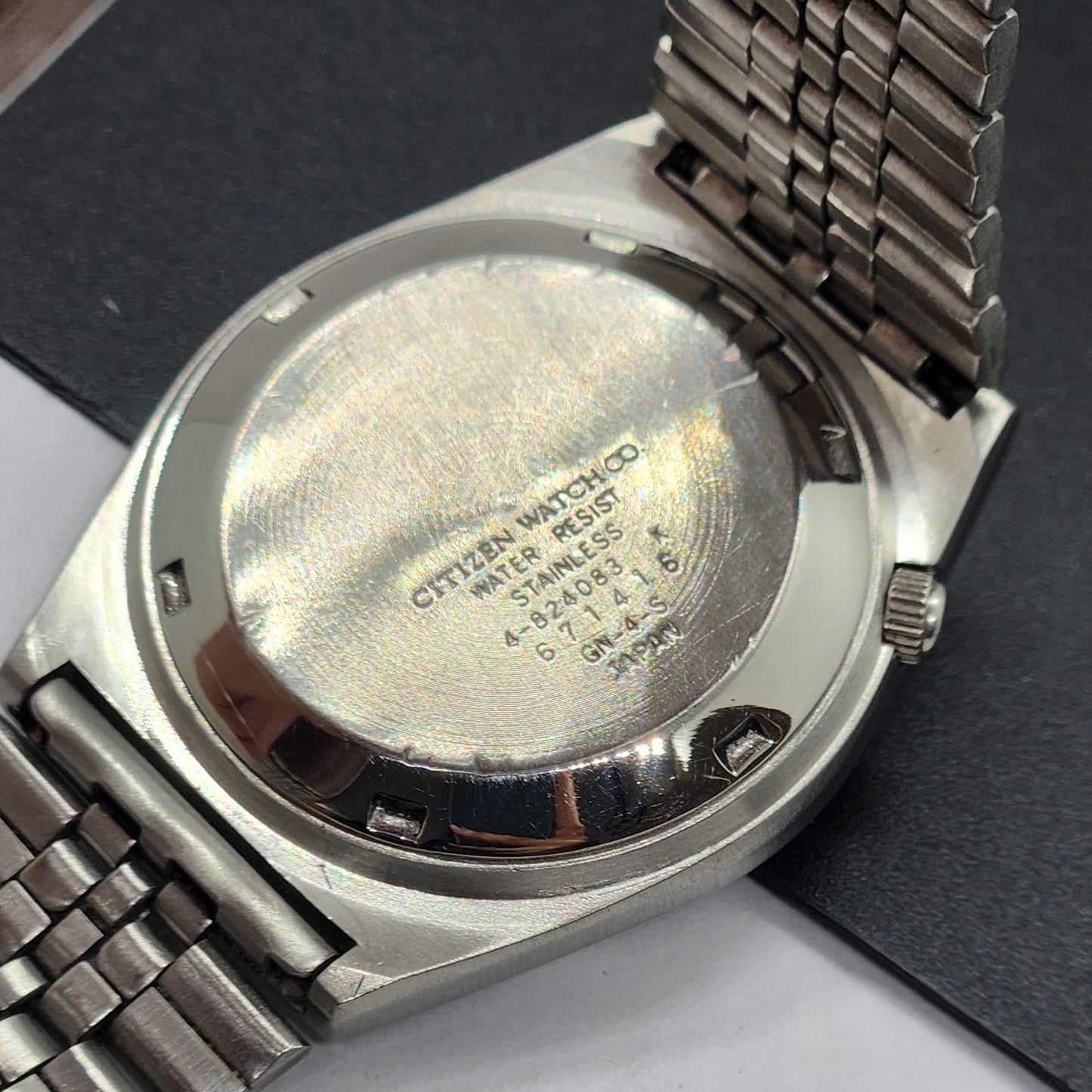 Vintage 1976 Original Citizen Automatic Cal. 8200 Gray Face 21 Jewels Day-Date Japanese Men's Wrist Watch EG62