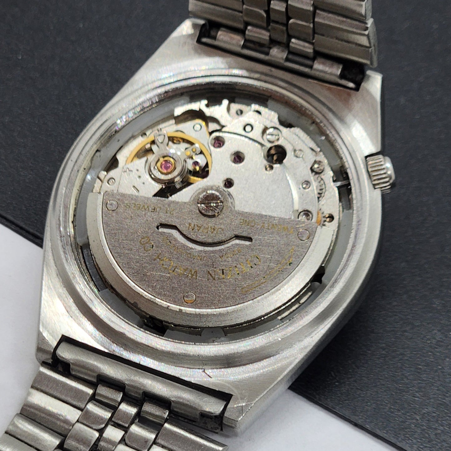 Vintage 1976 Original Citizen Automatic Cal. 8200 Gray Face 21 Jewels Day-Date Japanese Men's Wrist Watch EG62