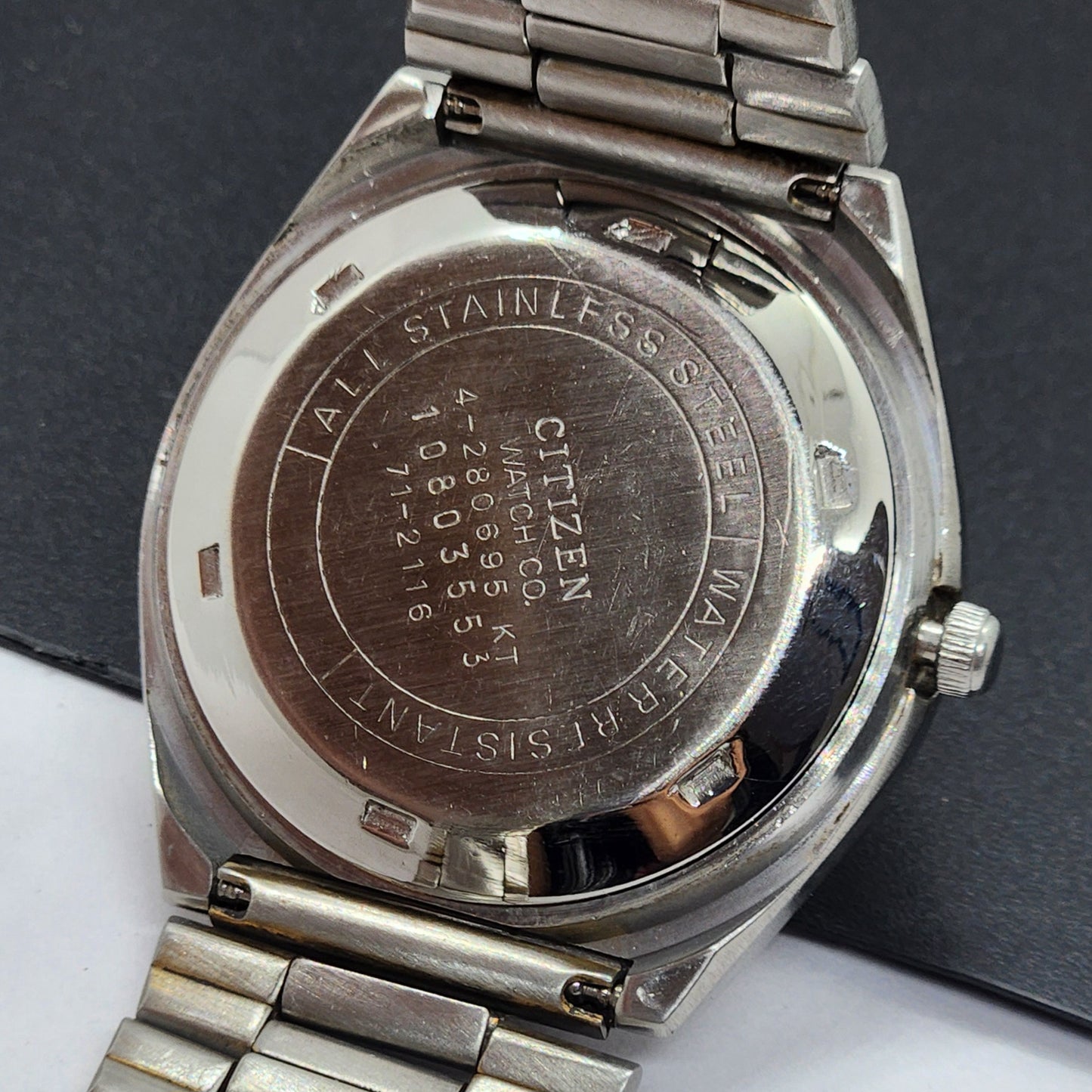 Vintage 1981 Original Citizen Automatic Cal. 8200 Brown Face 21 Jewels Day-Date Japanese Men's Wrist Watch EG64