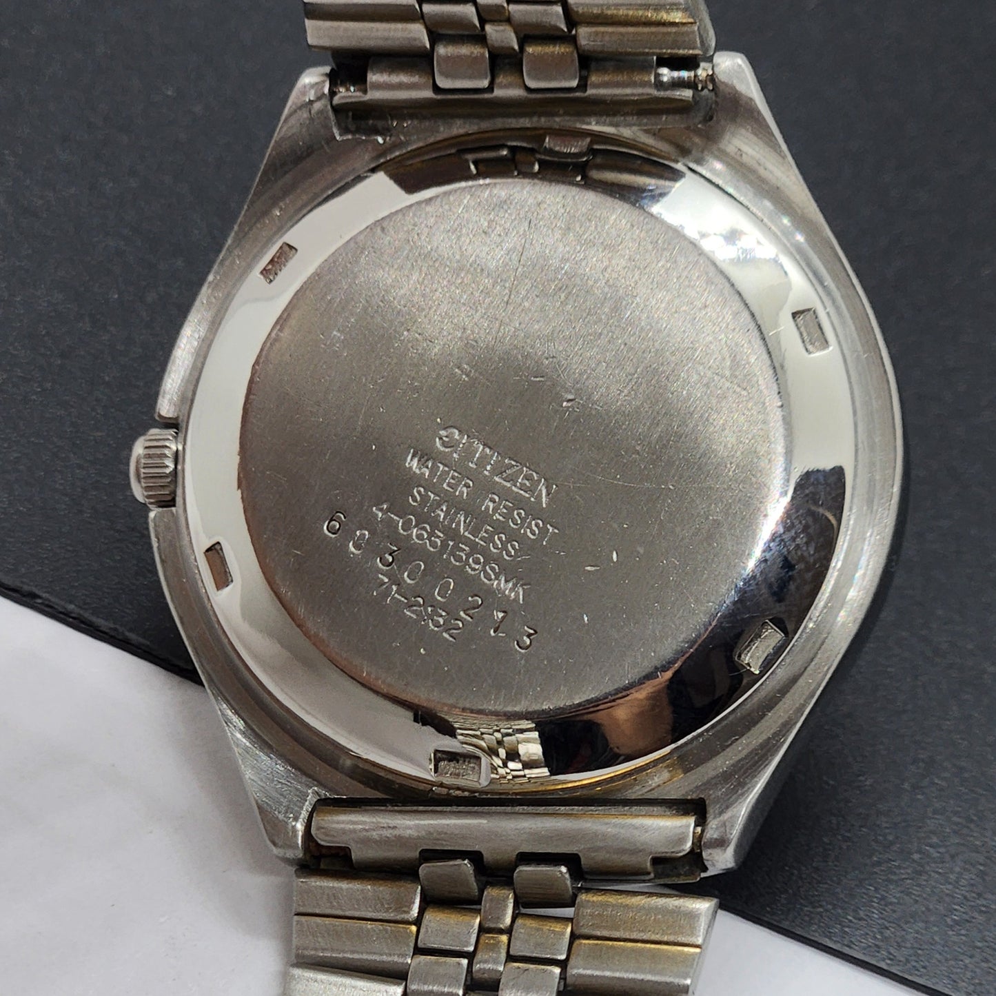 Vintage 1976 Original Citizen Automatic Cal. 8200 Blue Face 21 Jewels Day-Date Japanese Men's Wrist Watch EG65