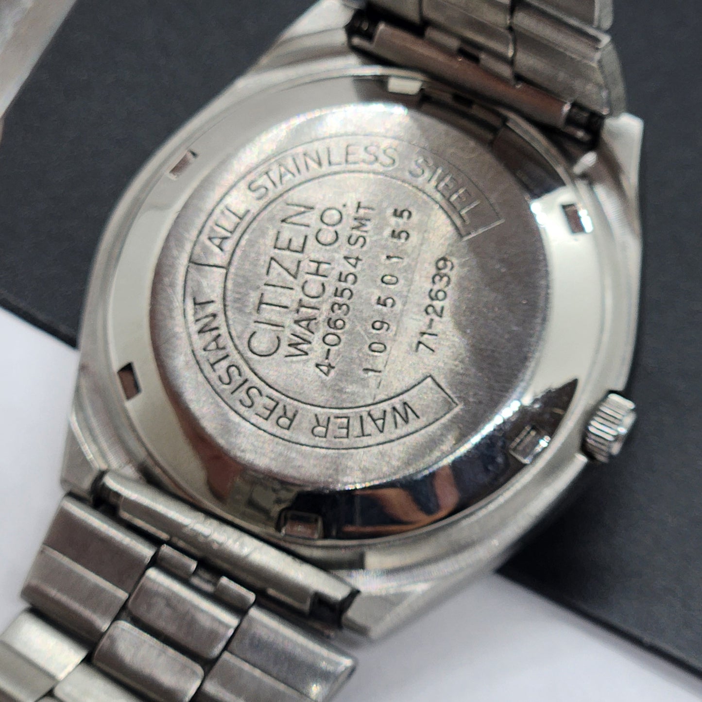 Vintage 1981 Original Citizen Automatic Cal. 8200 Blue Face 21 Jewels Day-Date Japanese Men's Wrist Watch EG66