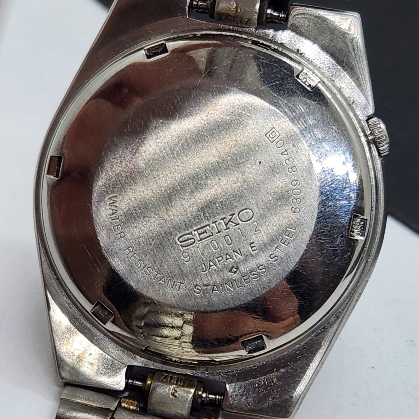 Vintage 1979 Original Seiko 5 Automatic 6309-8340 Silver Face 17 Jewels Day-Date Japanese Men's Wrist Watch EG68