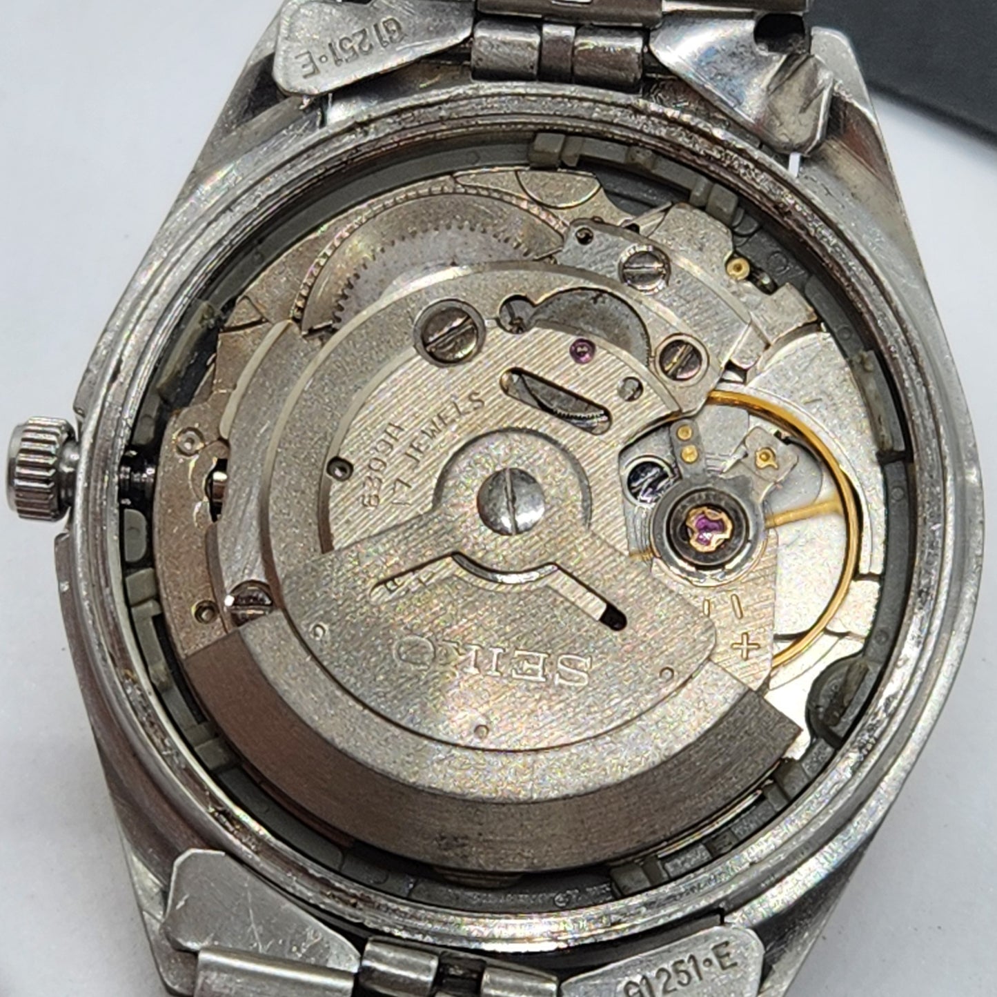Vintage 1977 Original Seiko 5 Automatic 6309-6240 Golden Face 17 Jewels Day-Date Japanese Men's Wrist Watch EG72