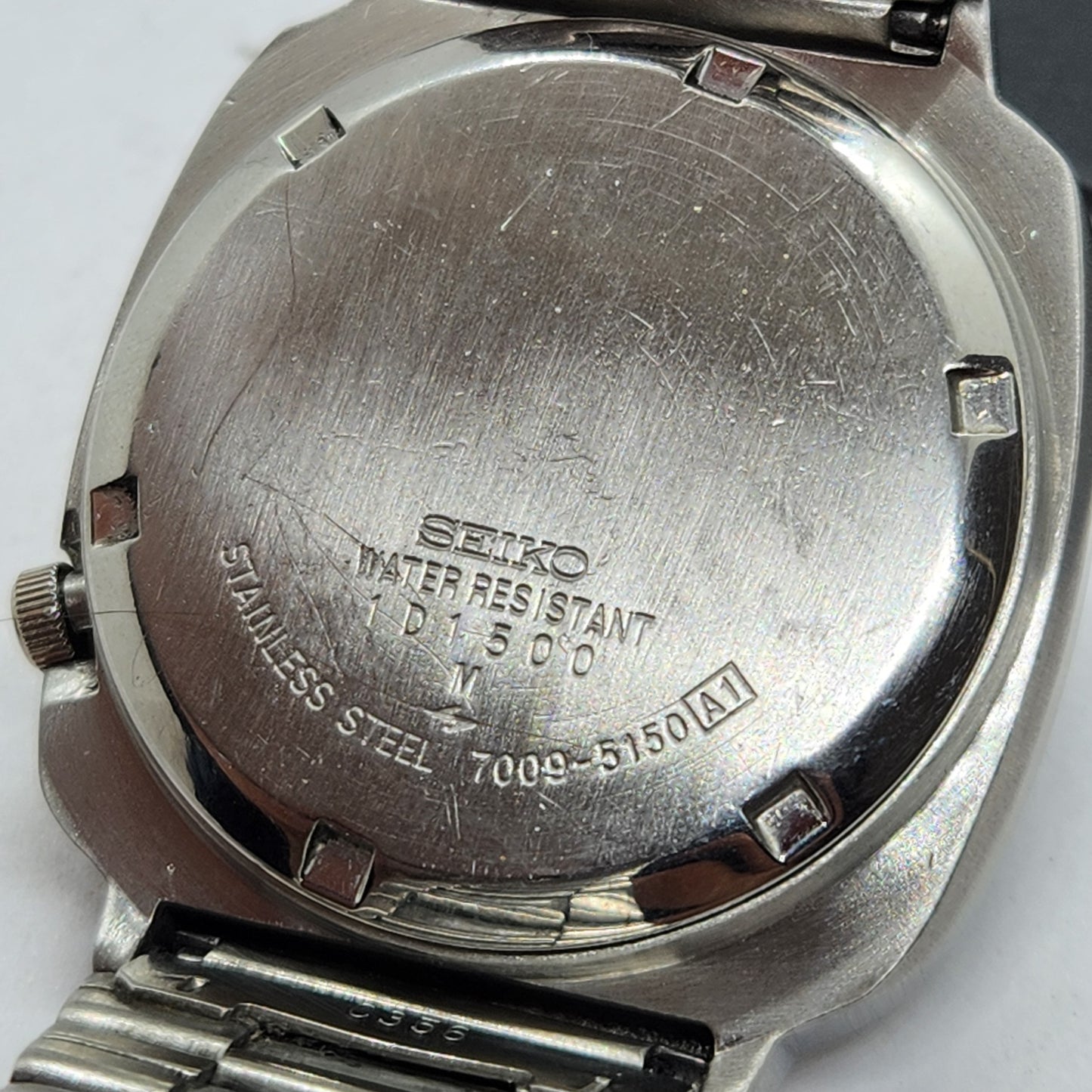 Vintage 1981 Original Seiko 5 Automatic 7009-5150 Gray Face 17 Jewels Day-Date Japanese Men's Wrist Watch EG70