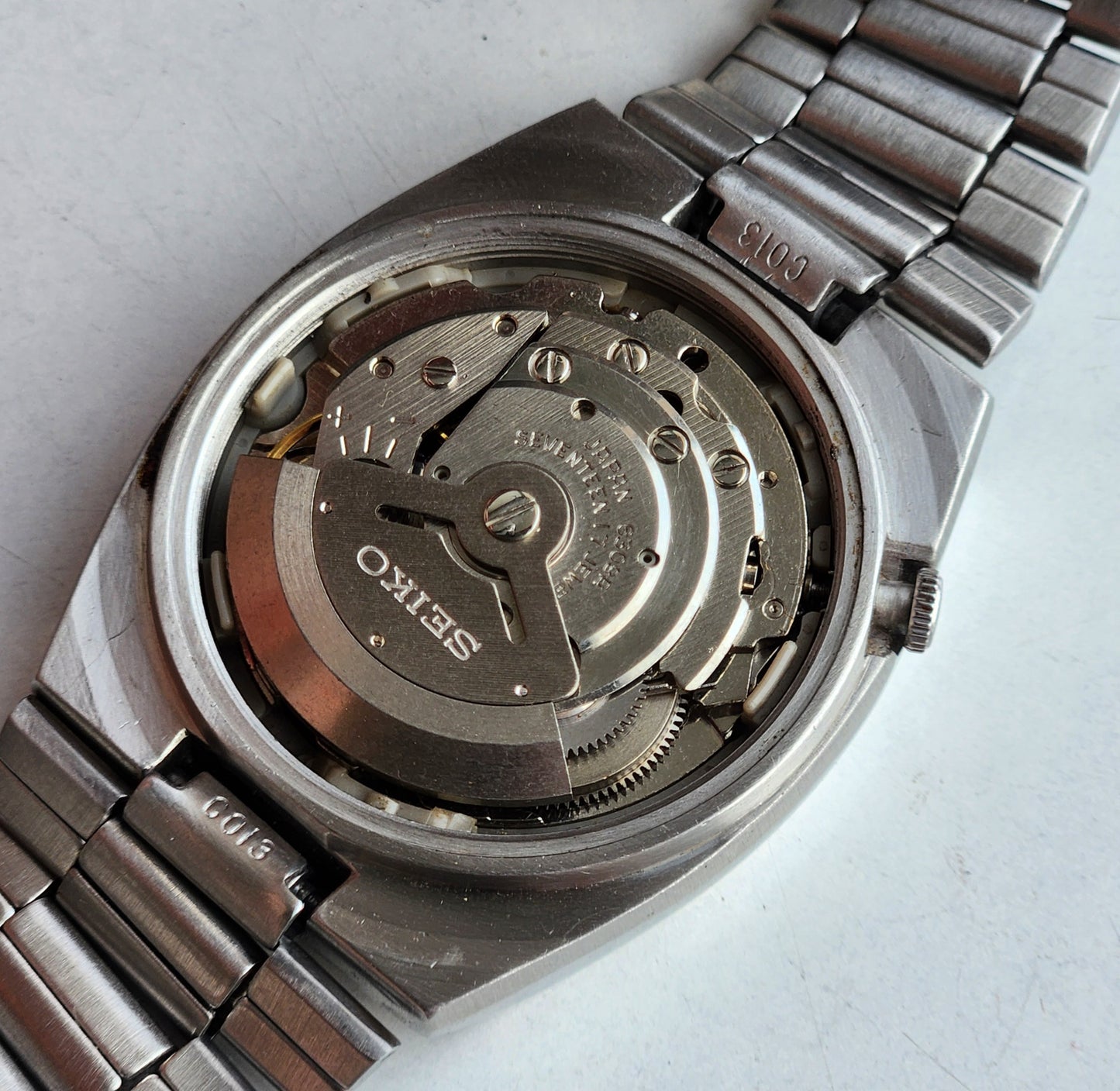 Vintage 1979 Original Seiko 5 Automatic 6309-5180 Grey Face 17 Jewels Day-Date Japanese Men's Wrist Watch EG81