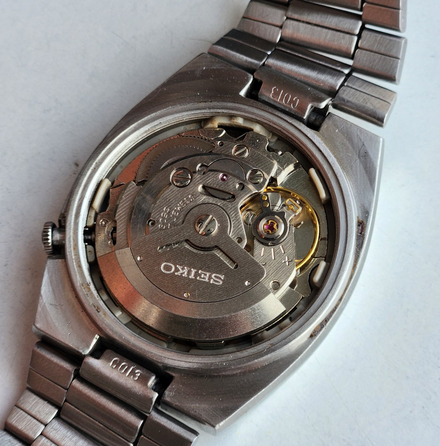 Vintage 1979 Original Seiko 5 Automatic 6309-5180 Grey Face 17 Jewels Day-Date Japanese Men's Wrist Watch EG81