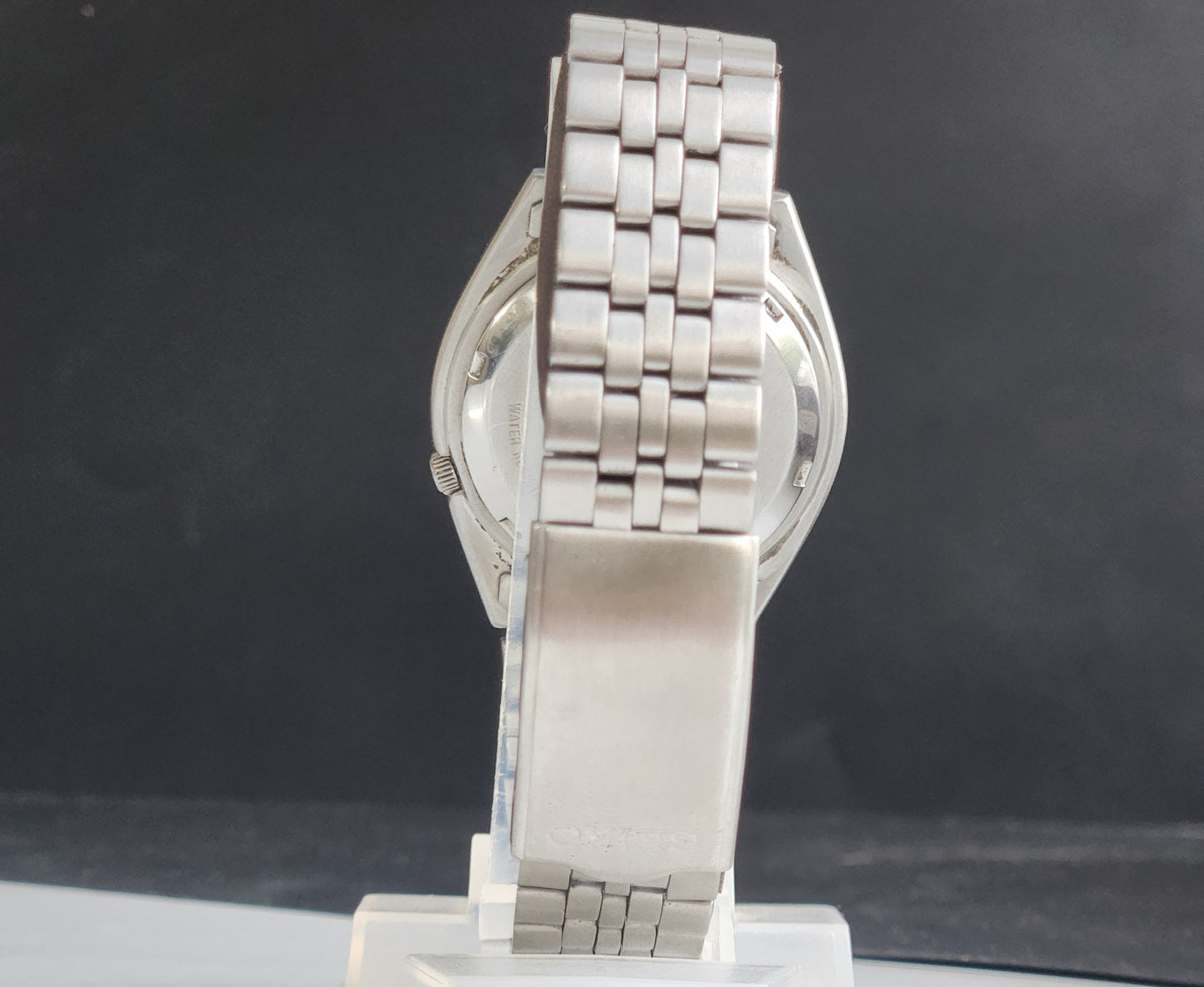 Vintage 1997 Original Seiko 5 Automatic 7S26-8760 White Face 21 Jewels Day-Date Japanese Men's Wrist Watch EG87