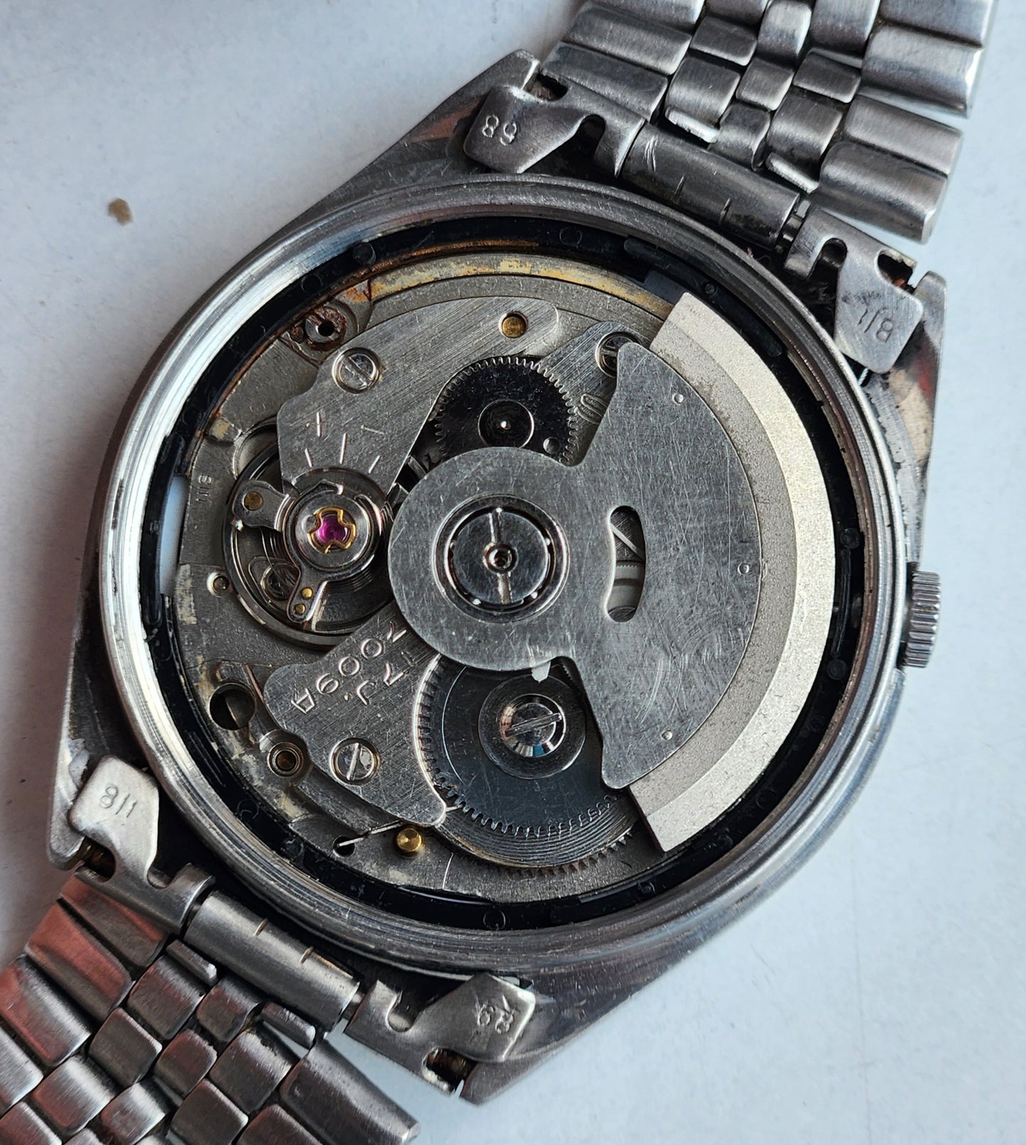 Vintage 1979 Original Seiko 5 Automatic 7009-6001 Black Face 17 Jewels Day-Date Japanese Men's Wrist Watch EG88
