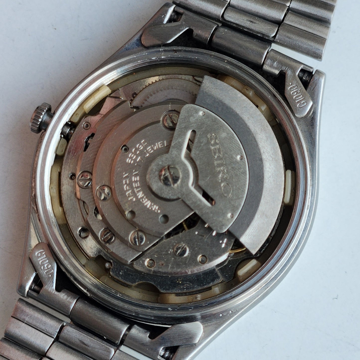 Vintage 1976 Original Seiko 5 Automatic 6309-8920 Grey Face 17 Jewels Day-Date Japanese Men's Wrist Watch EG107