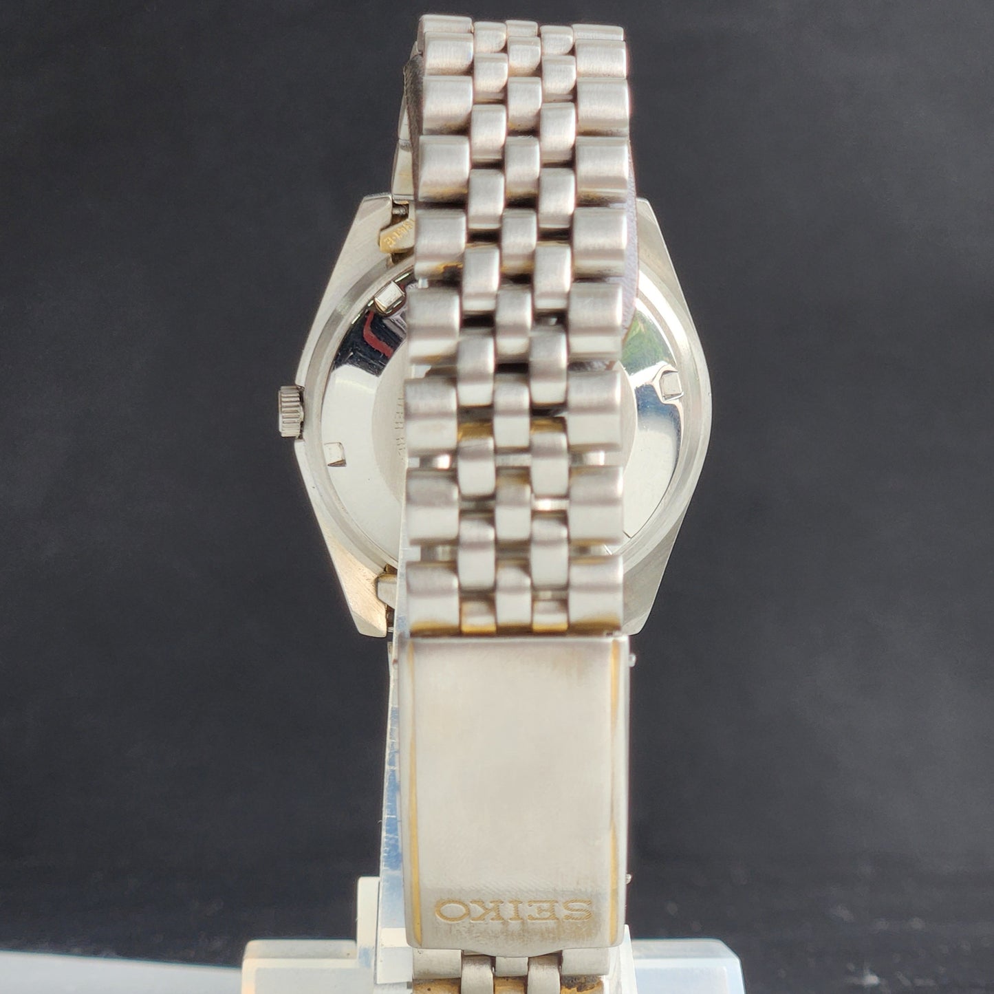 Vintage 1978 Original Seiko 5 Automatic 6309-8020 0ff White Face 17 Jewels Day-Date Japanese Men's Wrist Watch EG111