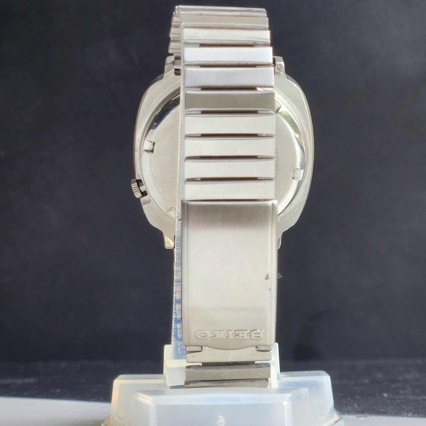 Vintage 1980 Original Seiko 5 Automatic 7009-511A Grey Face 17 Jewels Day-Date Japanese Men's Wrist Watch EG112