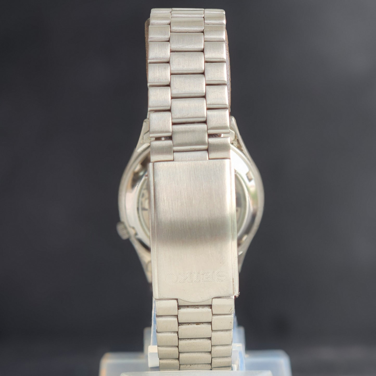 Vintage Original Seiko 5 Automatic 7S26-0490 White Face 21 Jewels Exhibition Back Day-Date Japanese Men's Wrist Watch EG141