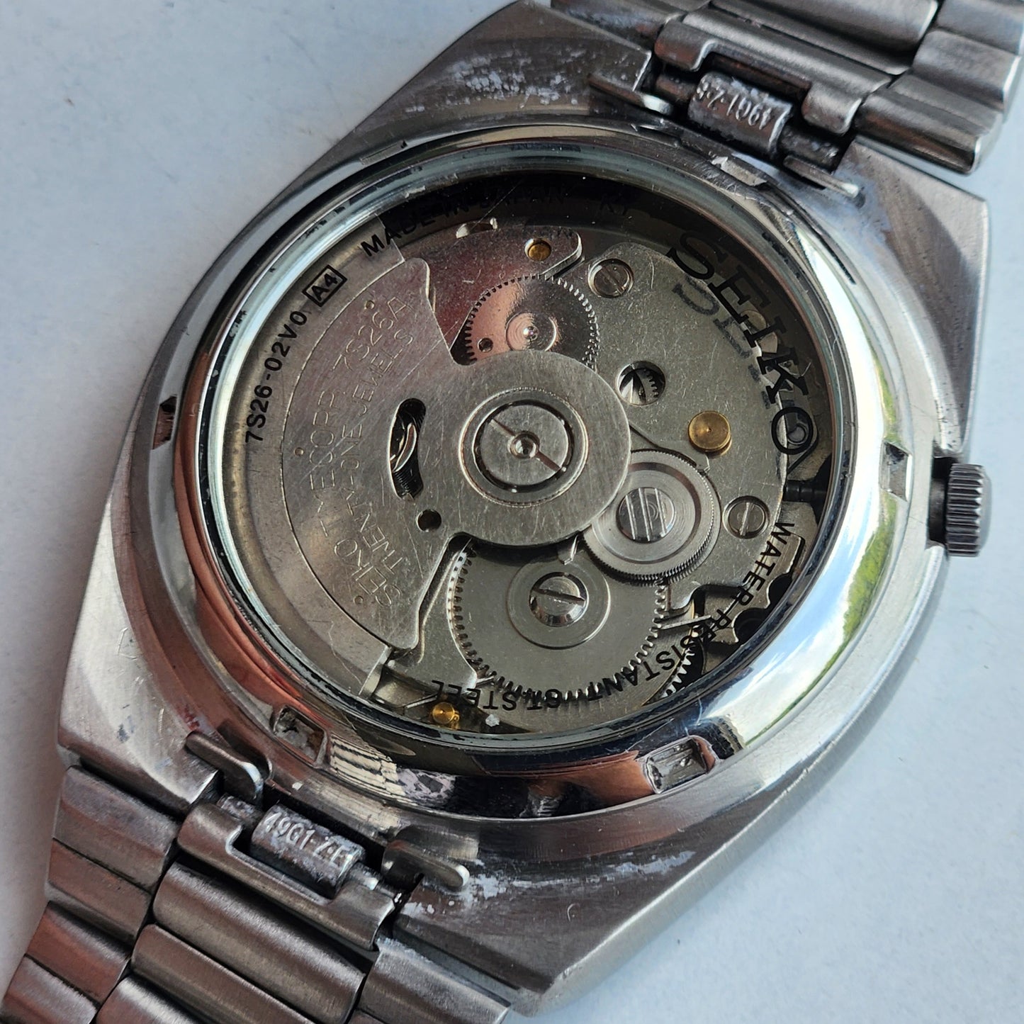 Vintage Original Seiko 5 Automatic 7S26-02V0 Black Face 21 Jewels Exhibition Back Day-Date Japanese Men's Wrist Watch EG145