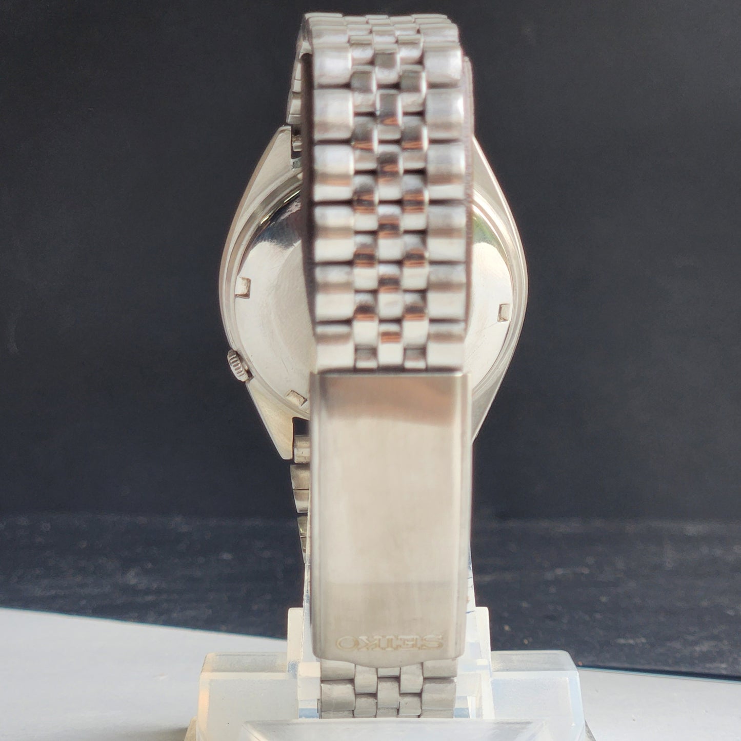 Vintage 1984 Original Seiko 5 Automatic 6309-7310 Grey Face 17 Jewels Day-Date Japanese Men's Wrist Watch EG117