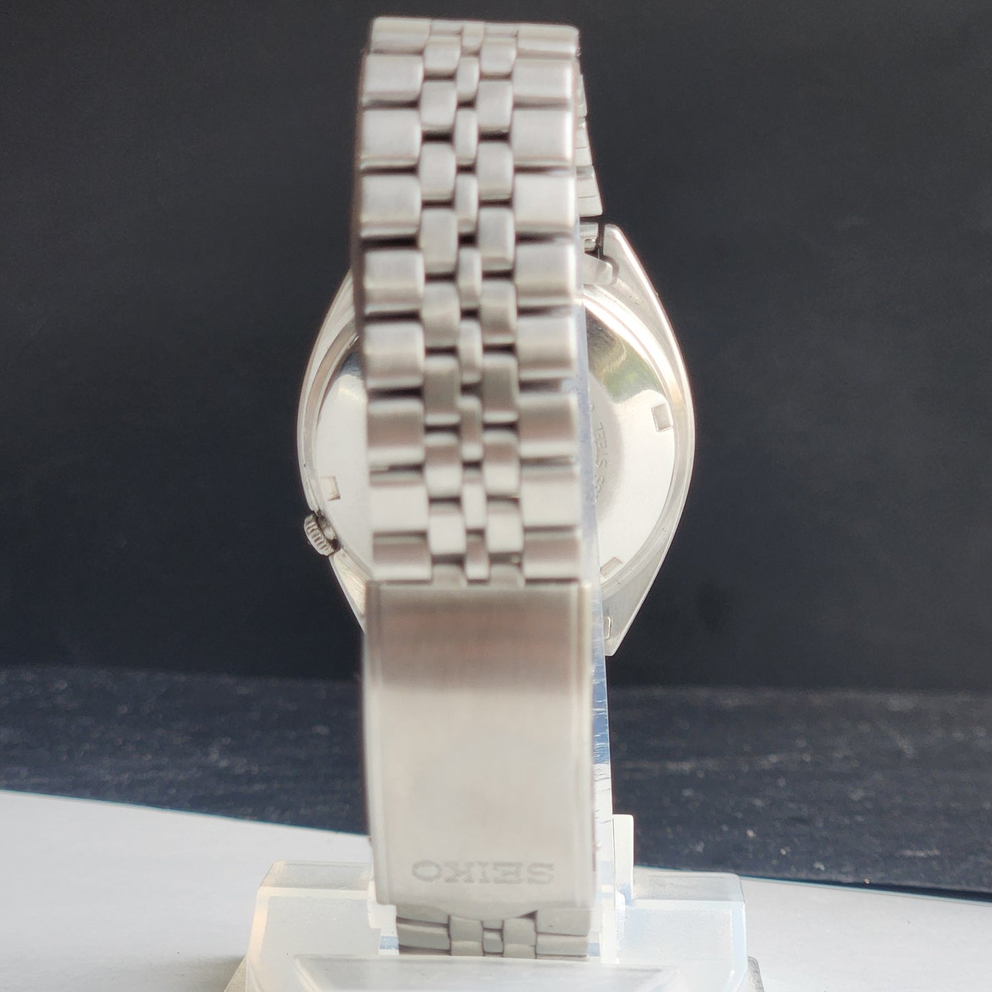 Vintage 1985 Original Seiko 5 Automatic 6309-8840 White Face 17 Jewels Day-Date Japanese Men's Wrist Watch EG120