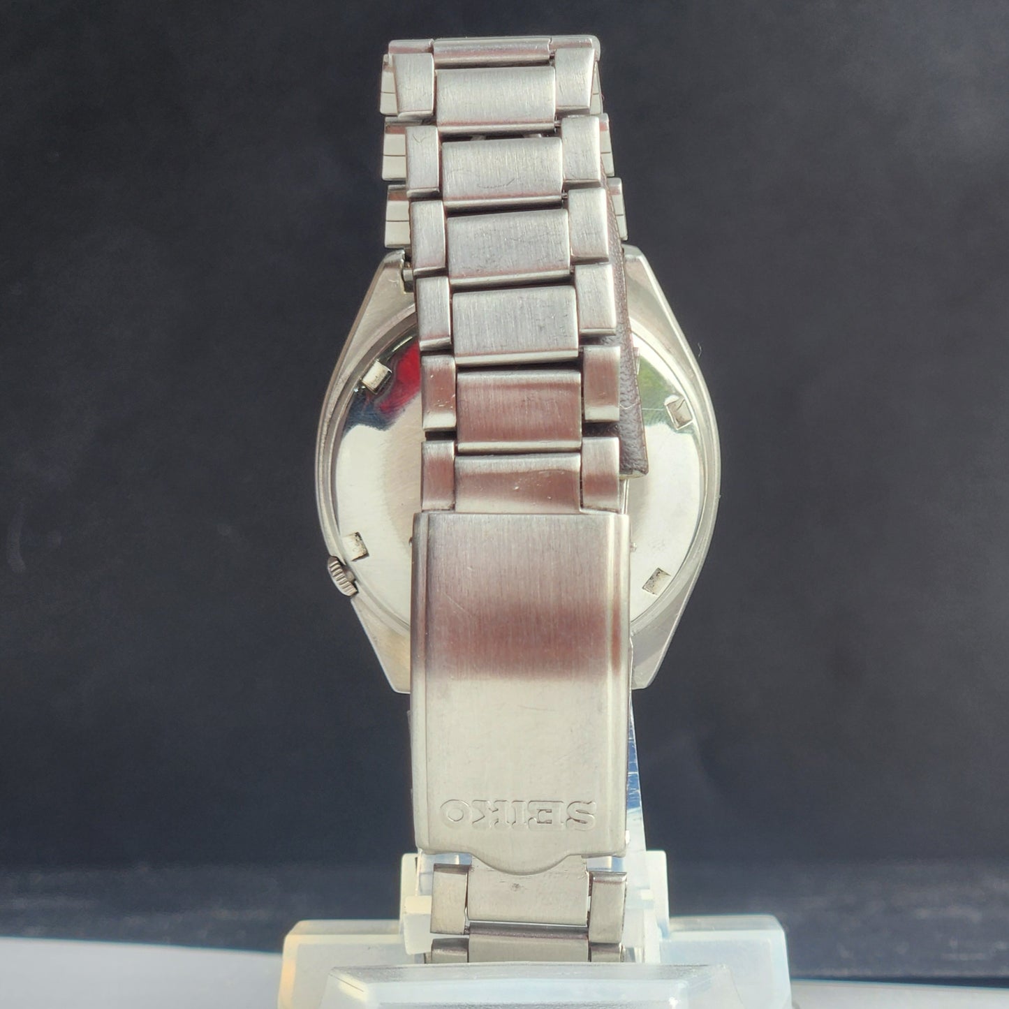 Vintage 1979 Original Seiko 5 Automatic 6319-5070 Blue Face 21 Jewels Day-Date Japanese Men's Wrist Watch EG129