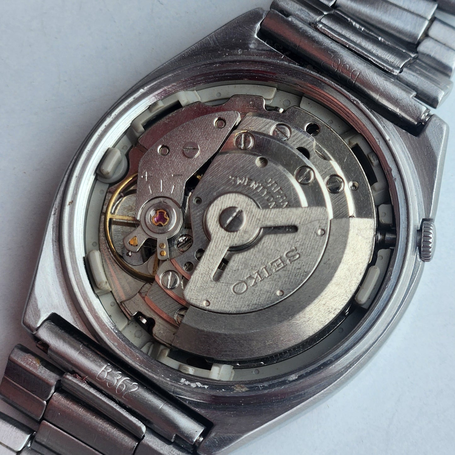 Vintage 1979 Original Seiko 5 Automatic 6319-5070 Blue Face 21 Jewels Day-Date Japanese Men's Wrist Watch EG129