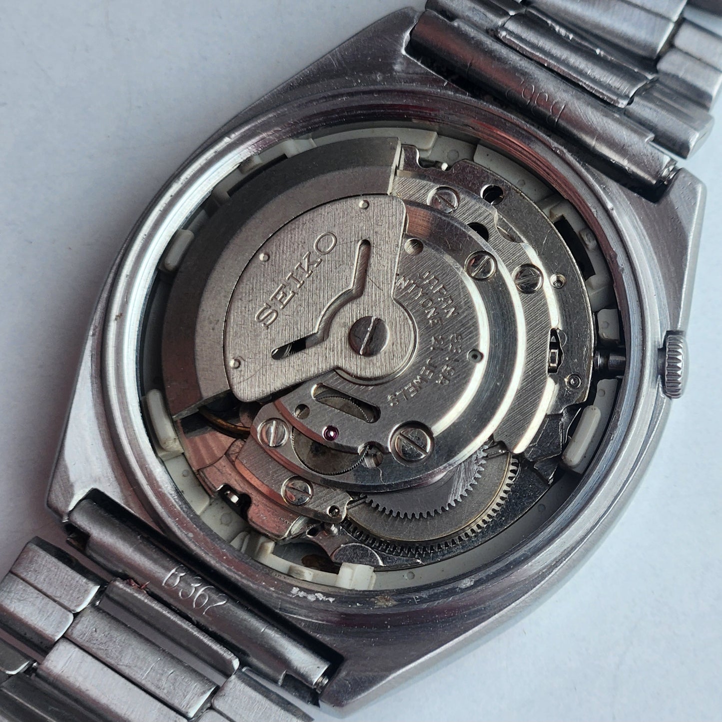 Vintage 1979 Original Seiko 5 Automatic 6319-5070 Blue Face 21 Jewels Day-Date Japanese Men's Wrist Watch EG129
